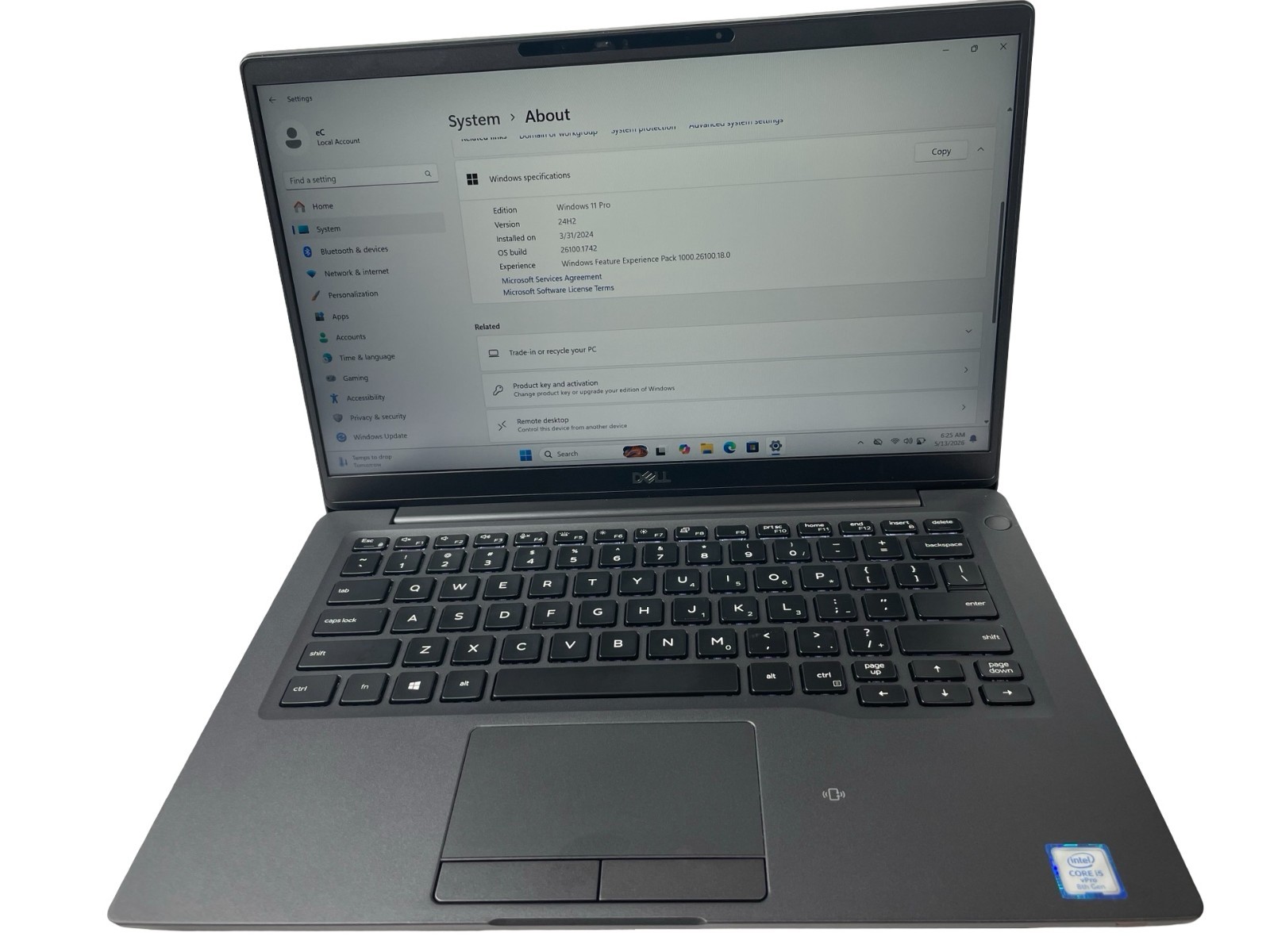DELL Latitude 7400 14″ Intel Core i5-8365U 1.60GHz 16GB RAM 256GB NVMe Win. 11