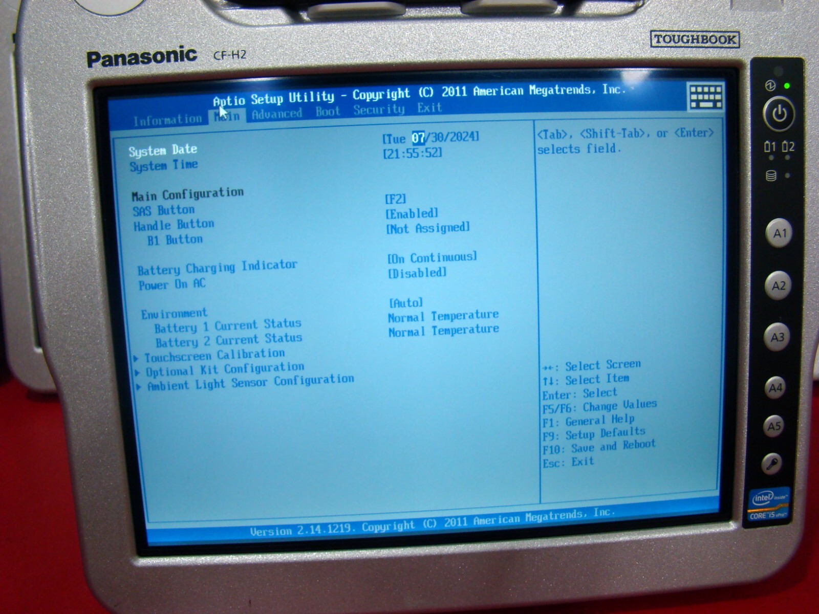Panasonic Toughbook CF-H2 i5 1.90GHz Win10 64 Touch WIFI BlueTooth CF-H2PAEBK1M