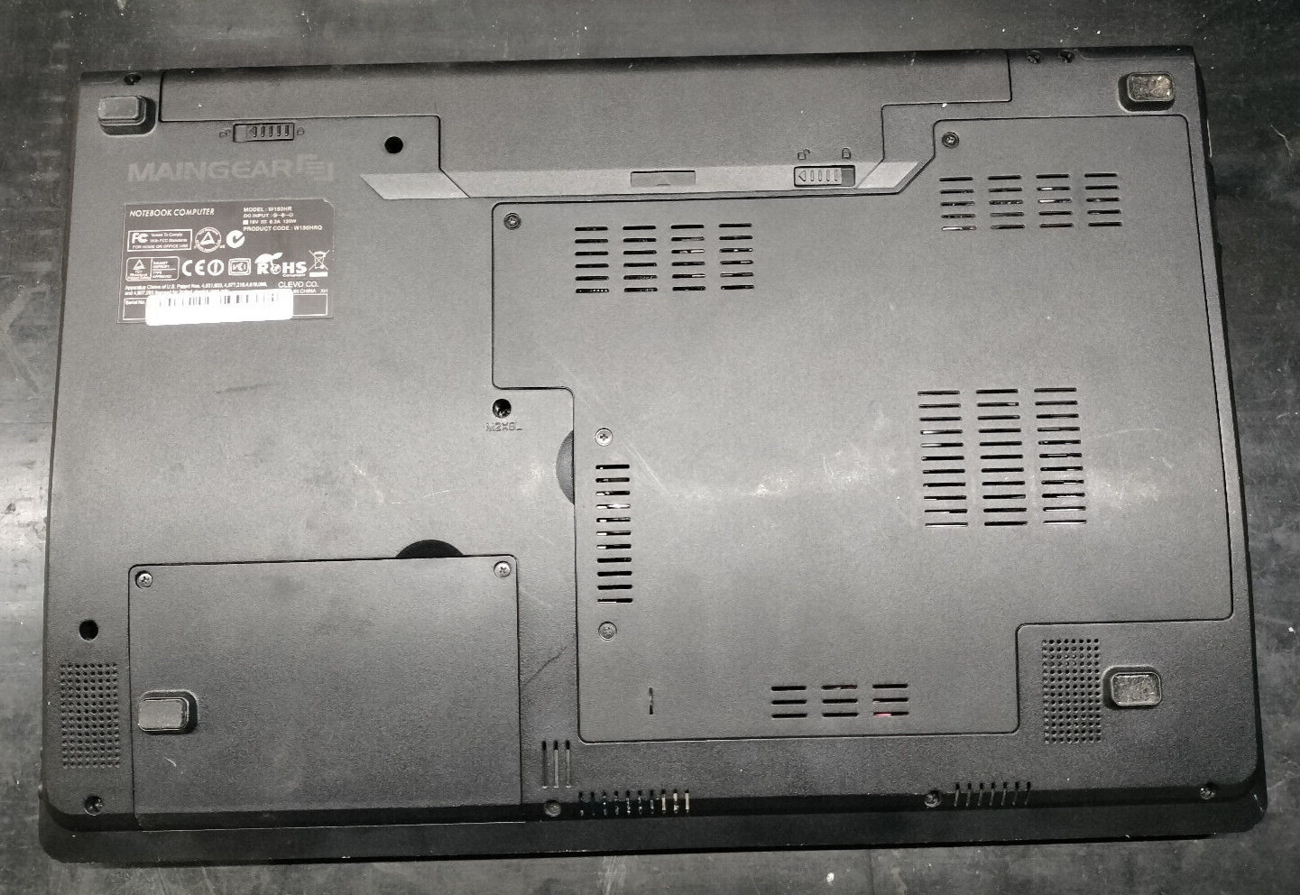 Maingear W150HRQ i5 2520M 8GB DDR3 320GB SATA Nvidia GT 555M w charger AS-IS