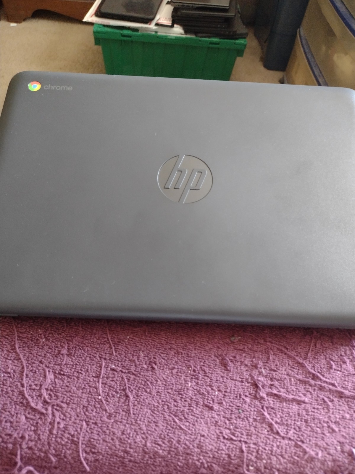 HP Chromebook 11 G6 EE 11.6″ 16GB N3350 ChromeOs dark gray runs well nice clean