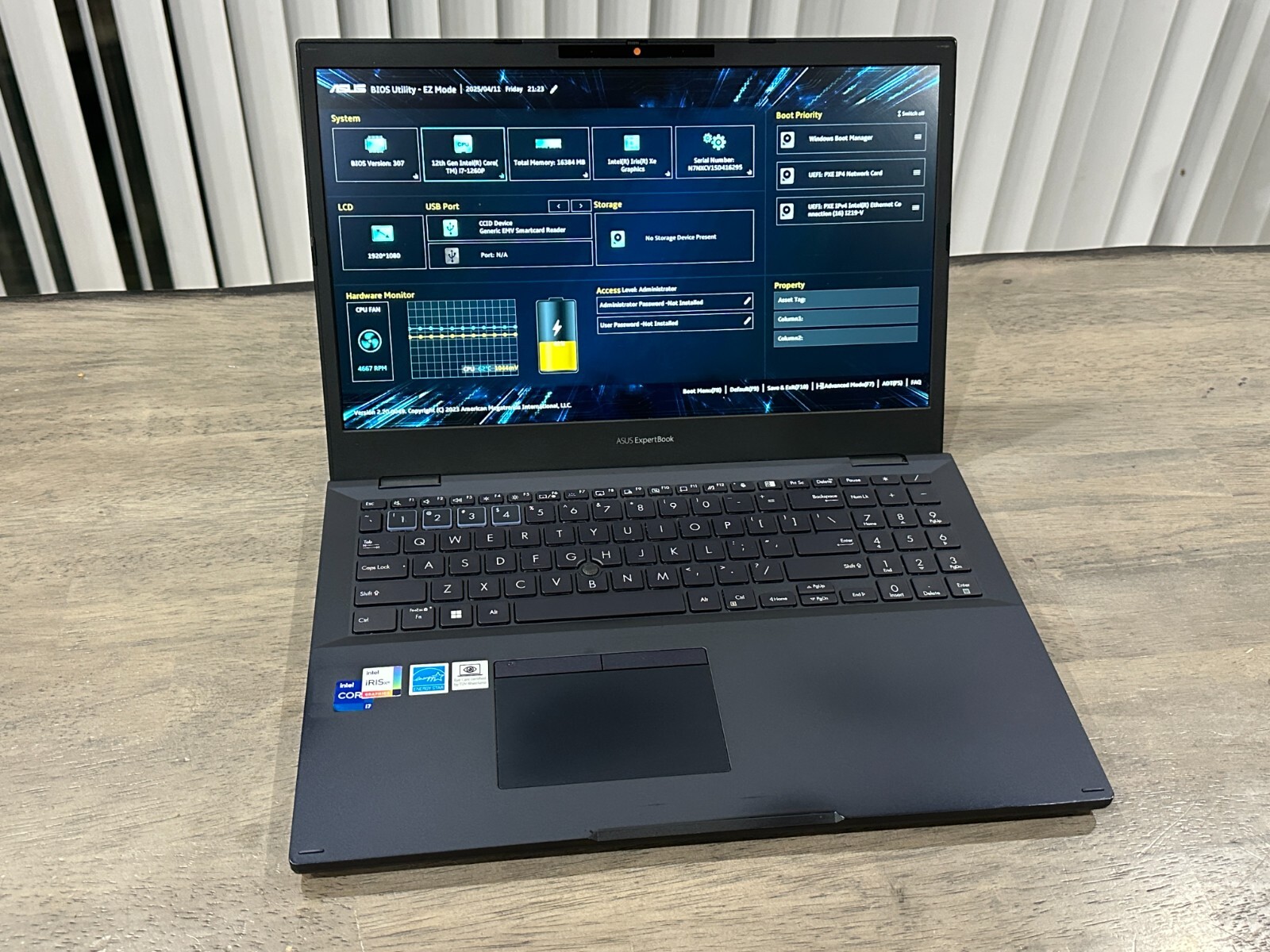 ASUS ExpertBook B2 Business Laptop 15.6 Intel Core I7-1260P 16GB 512GB Win11