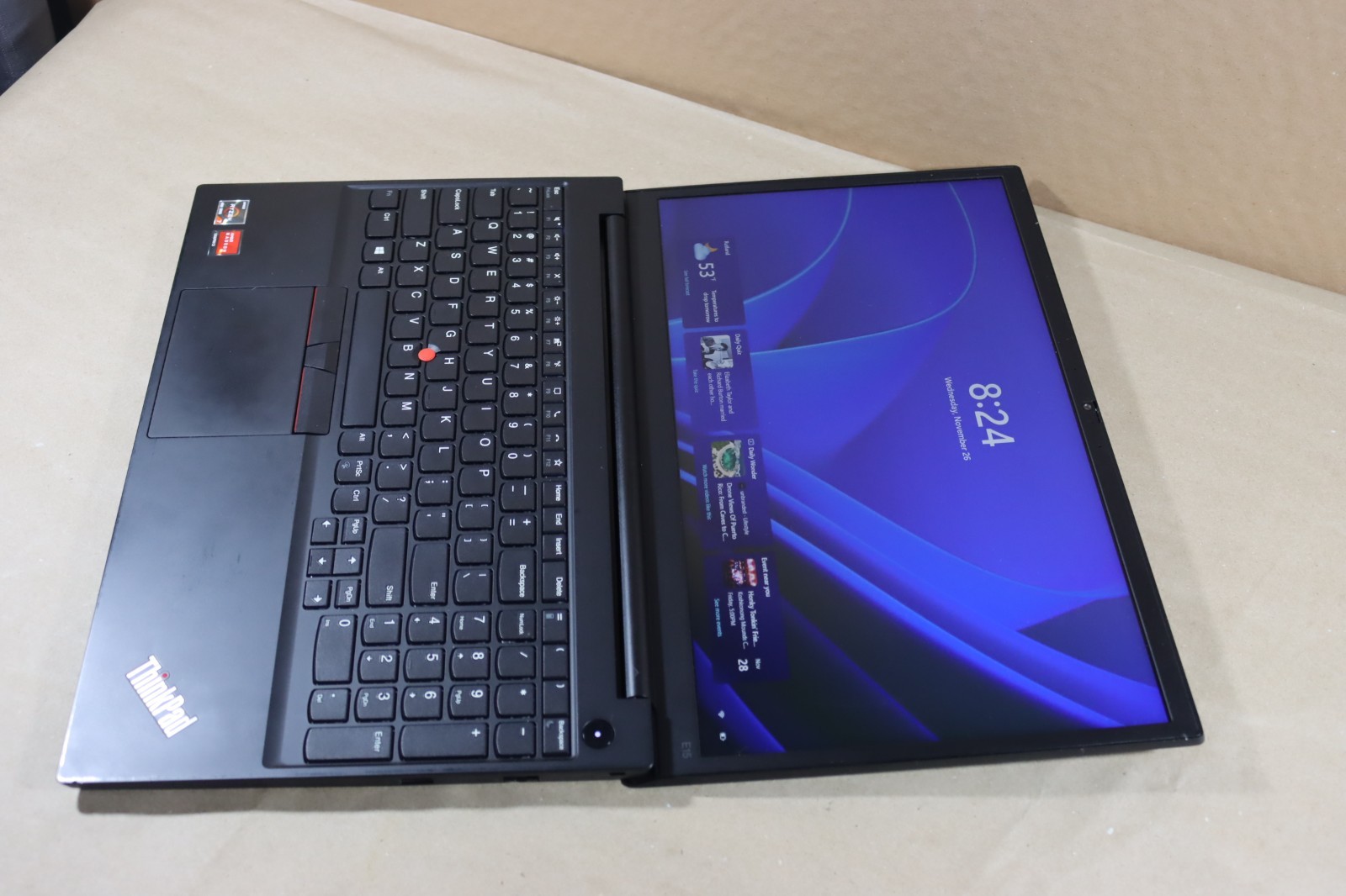 Lenovo ThinkPad E15 2nd Gen 15.6″ (256GB SSD, AMD Ryzen 7 4000 Series, 16GB Ram)