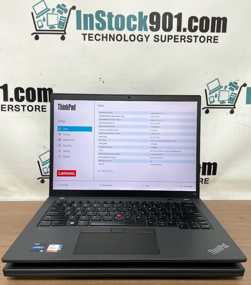 LOT 2 Lenovo ThinkPad T14 14” Iris Xe i7-1270P 2.20GHz 16gb RAM 256gb SSD READ!