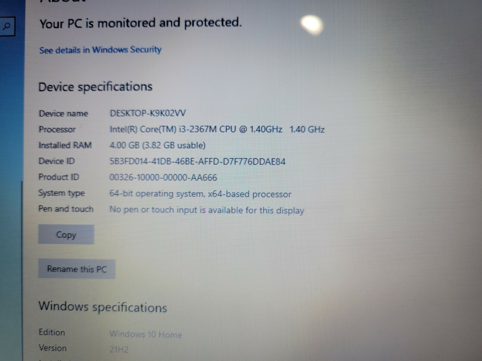 Acer Aspire S3-391-6048 13.3in i3-2367M 4GB RAM 120GB SSD + 20GB On-board SSD