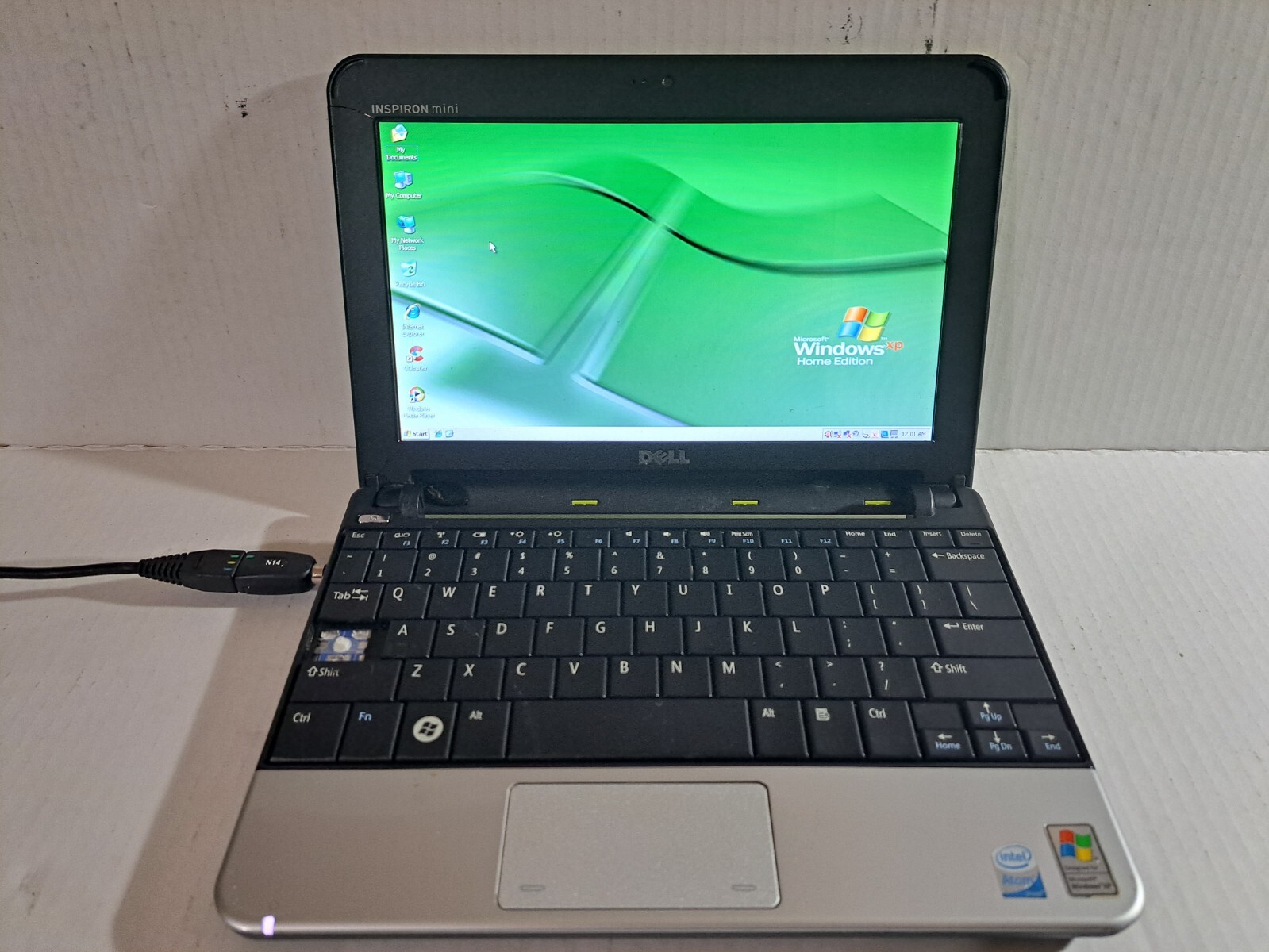 DELL INSPIRON MINI LAPTOP PC INTEL 1GM RAM 160GB HDD WINDOWS XP PARTS ONLY