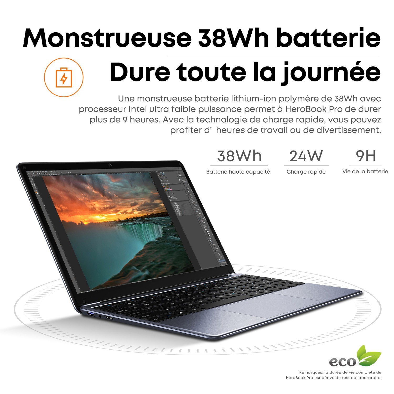 CHUWI Laptop 14.1” HD Intel Celeron N4000 8GB 256GB SSD Webcam Windows 11 H