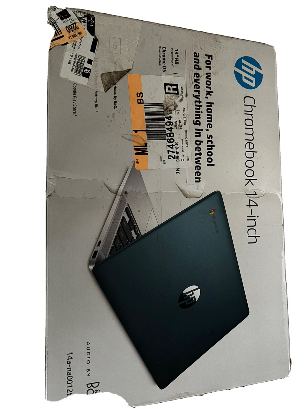 HP Chromebook 14-ca061dx 14 in. 32GB Intel Celeron N3350 2.40GHz, 4GB Laptop –