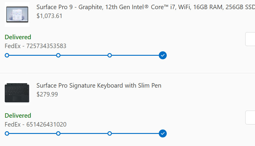 Microsoft Surface Pro 9 13″ (256GB SSD, Intel Core i7 12th Gen., 4.40GHz, 16GB)