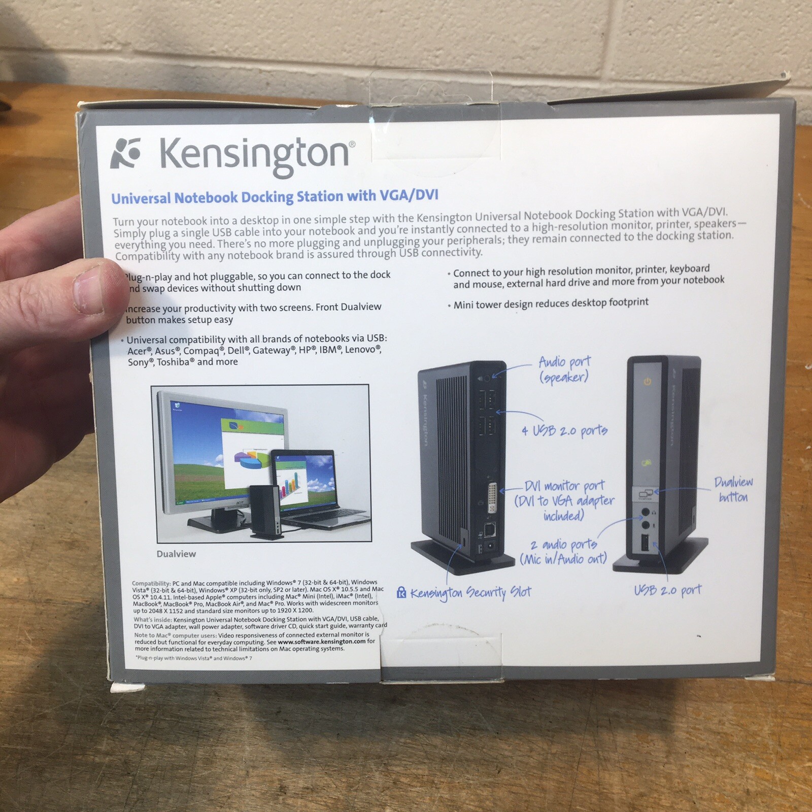 Kensington K33930US Universal Docking Station w/ Video sd300v NEW