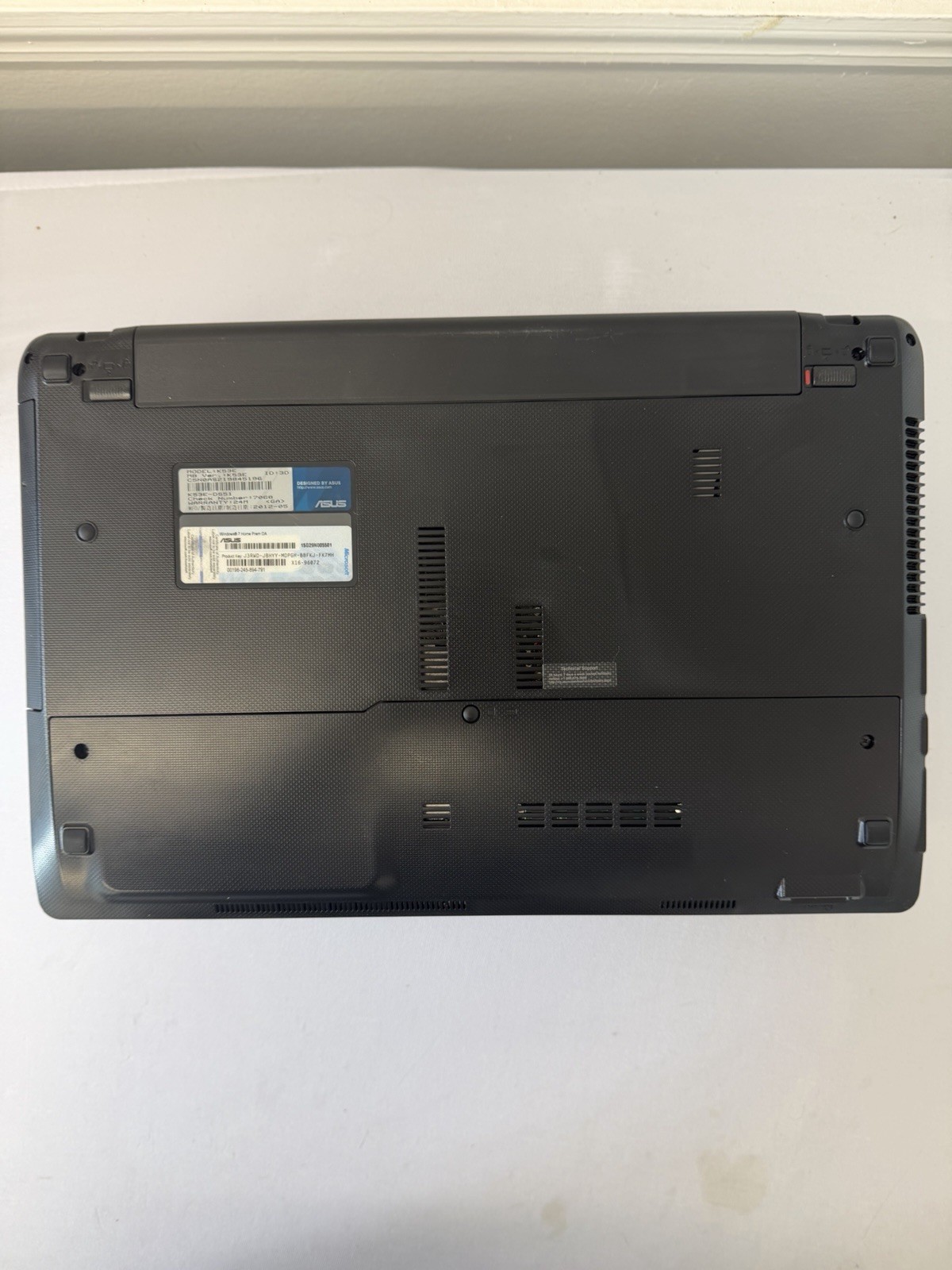 Asus K53E Laptop – Good Screen – Intel i5-2450M – Read Des