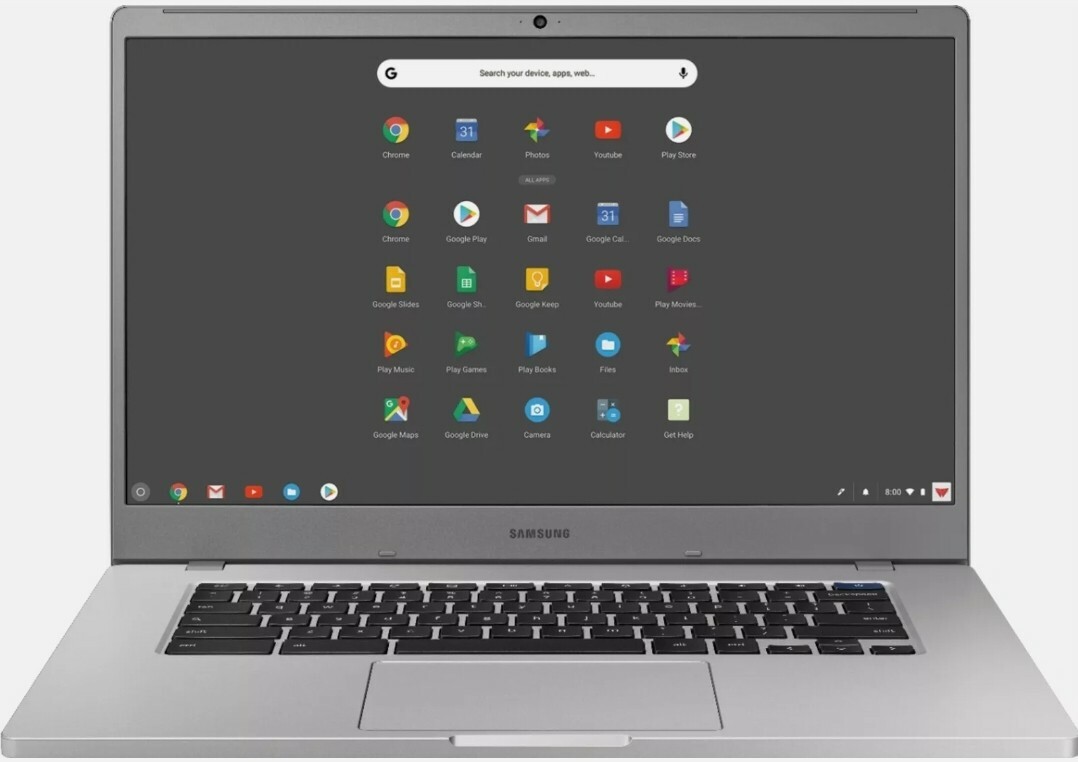 Samsung – 15.6″ Chromebook – Intel Celeron – 4GB Memory – 128GB eMMC Flash Me…