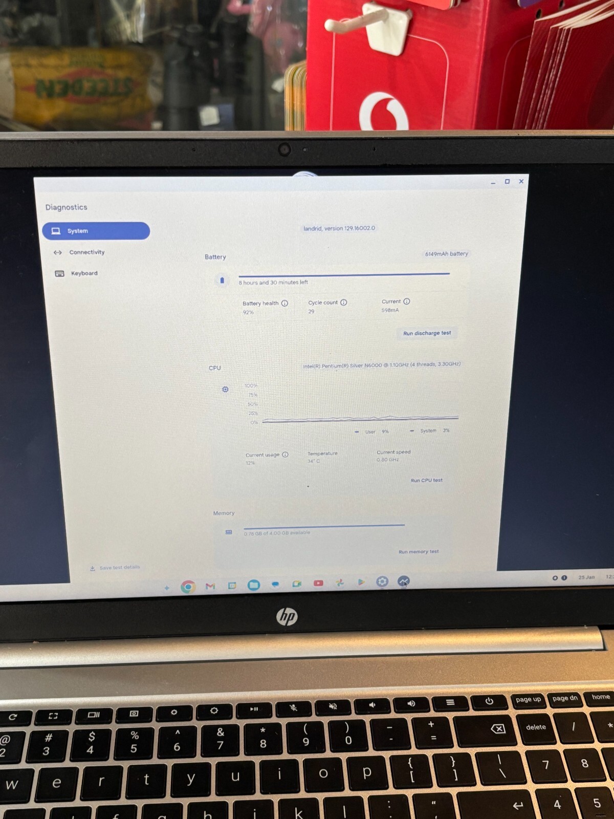 HP CHROMEBOOK 15A-NA0017TU (128GB EMMC / 4GB RAM) IN SILVER