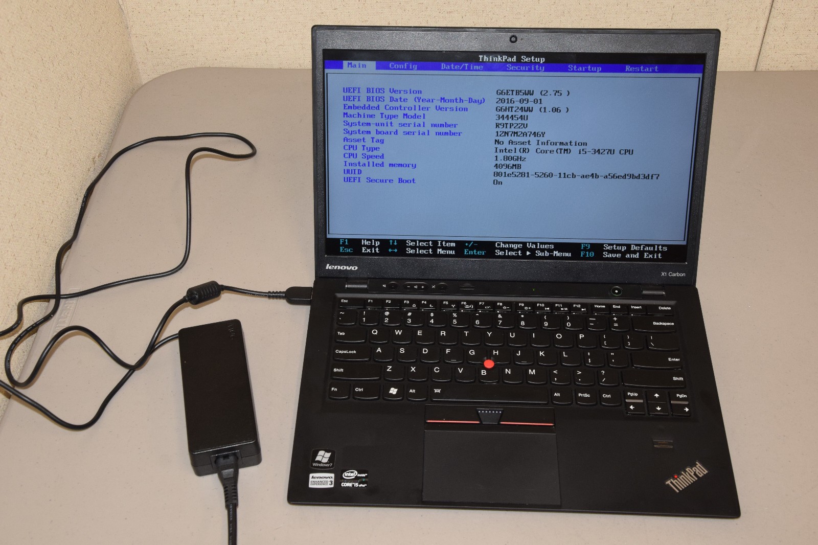 Parts Repair Lenovo Thinkpad X1 Carbon 344454U 14″ Laptop i5-3427U 4GB