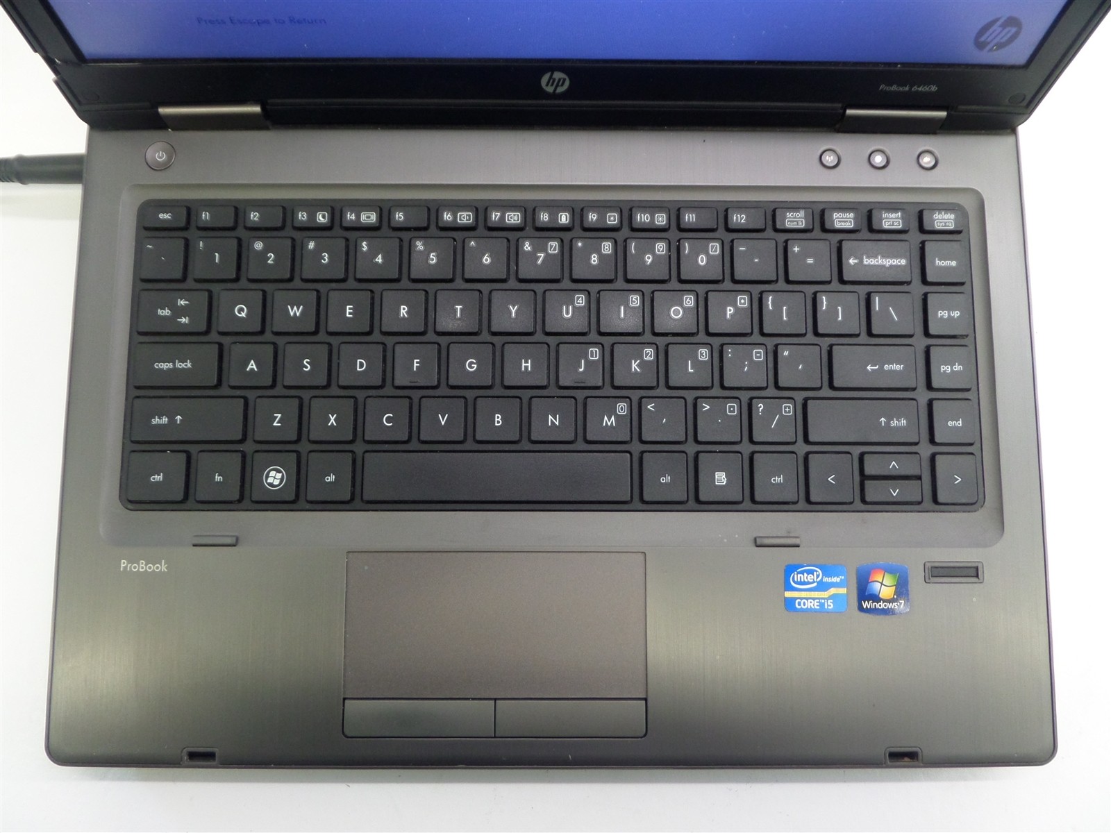 HP ProBook 6460b Core i5-2520M 2.5GHz CPU 4GB RAM Broken Screen No HDD/OS