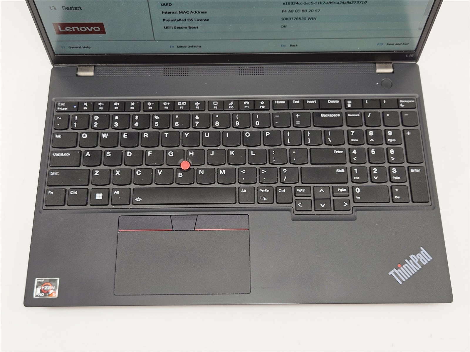 Lenovo 15.6″ ThinkPad L15 Gen 4 AMD Ryzen 5 Pro 7530U 16GB 512GB SSD AMD Radeon