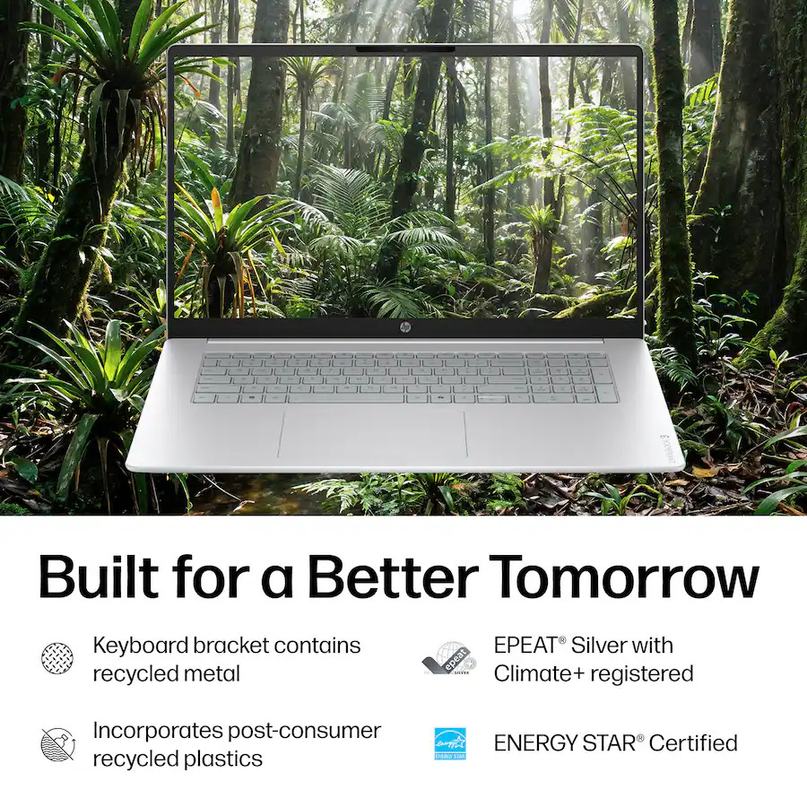 HP OmniBook 3 17.3″ FHD Laptop AMD Ryzen 5 40 8GB LPDDR5 1TB SSD Bluetooth 6.0