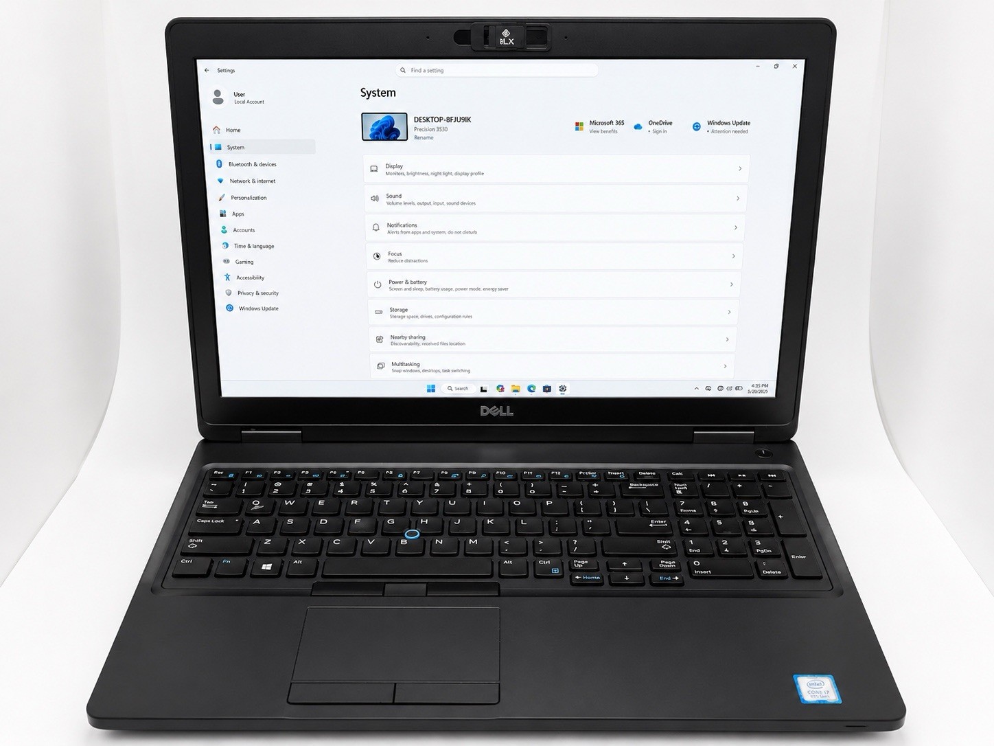 Dell Precision 3530 i7-8750H 32GB RAM 512GB SSD NVIDIA Quadro P600 Win11 Pro
