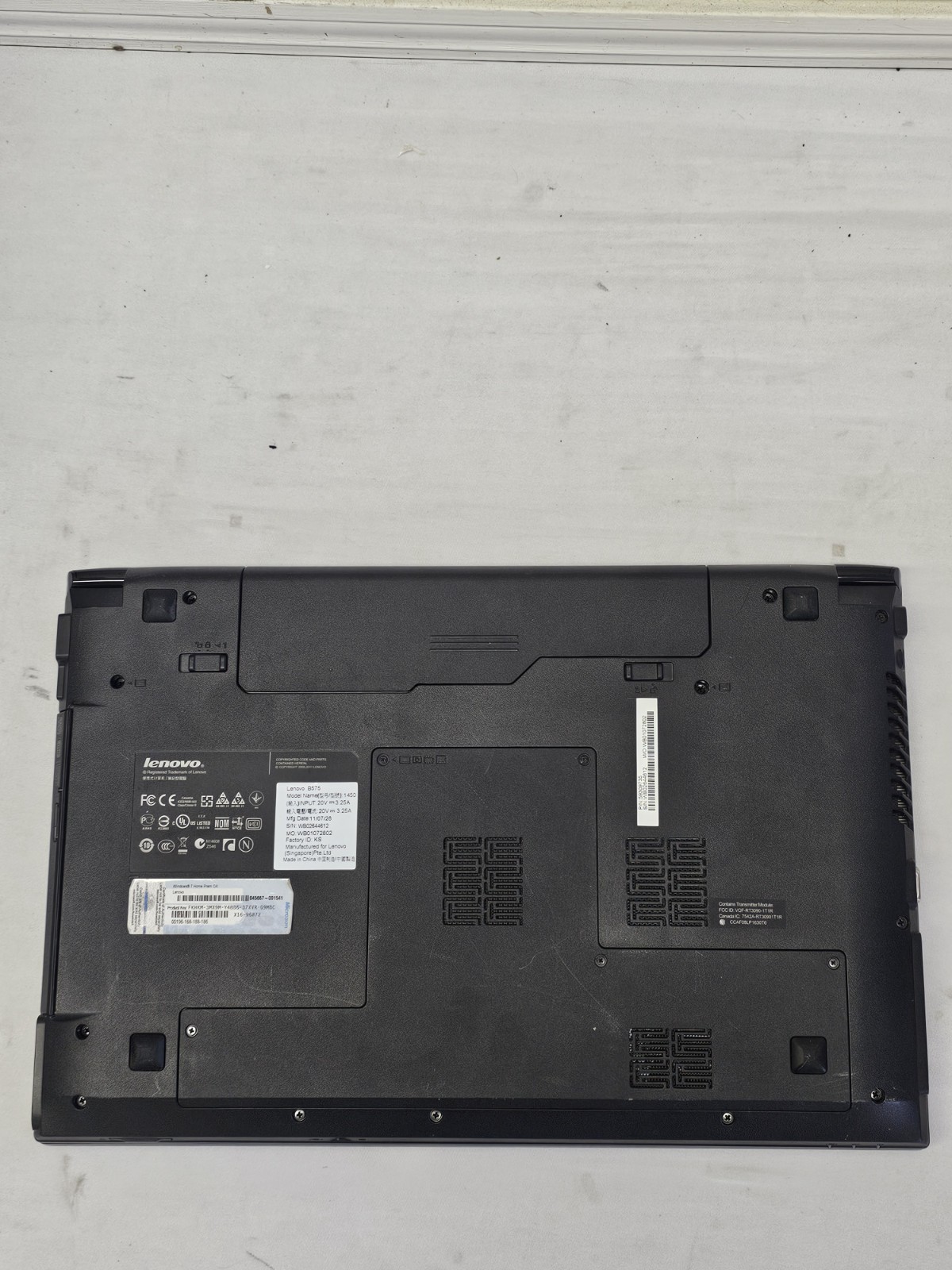 Lenovo B575 Laptop – AMD E2-350 – 8GB RAM – 250GB HDD – Windows 10