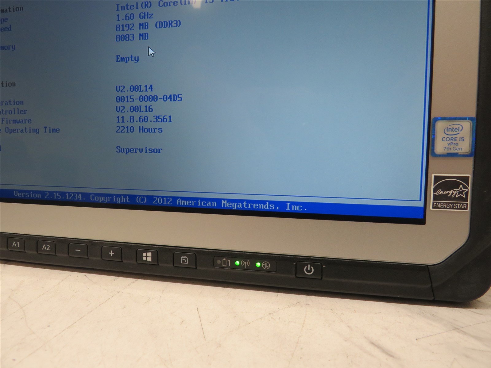 Panasonic Toughbook CF-20 Intel Core i5-7Y57@1.2GHz 8GB RAM #4