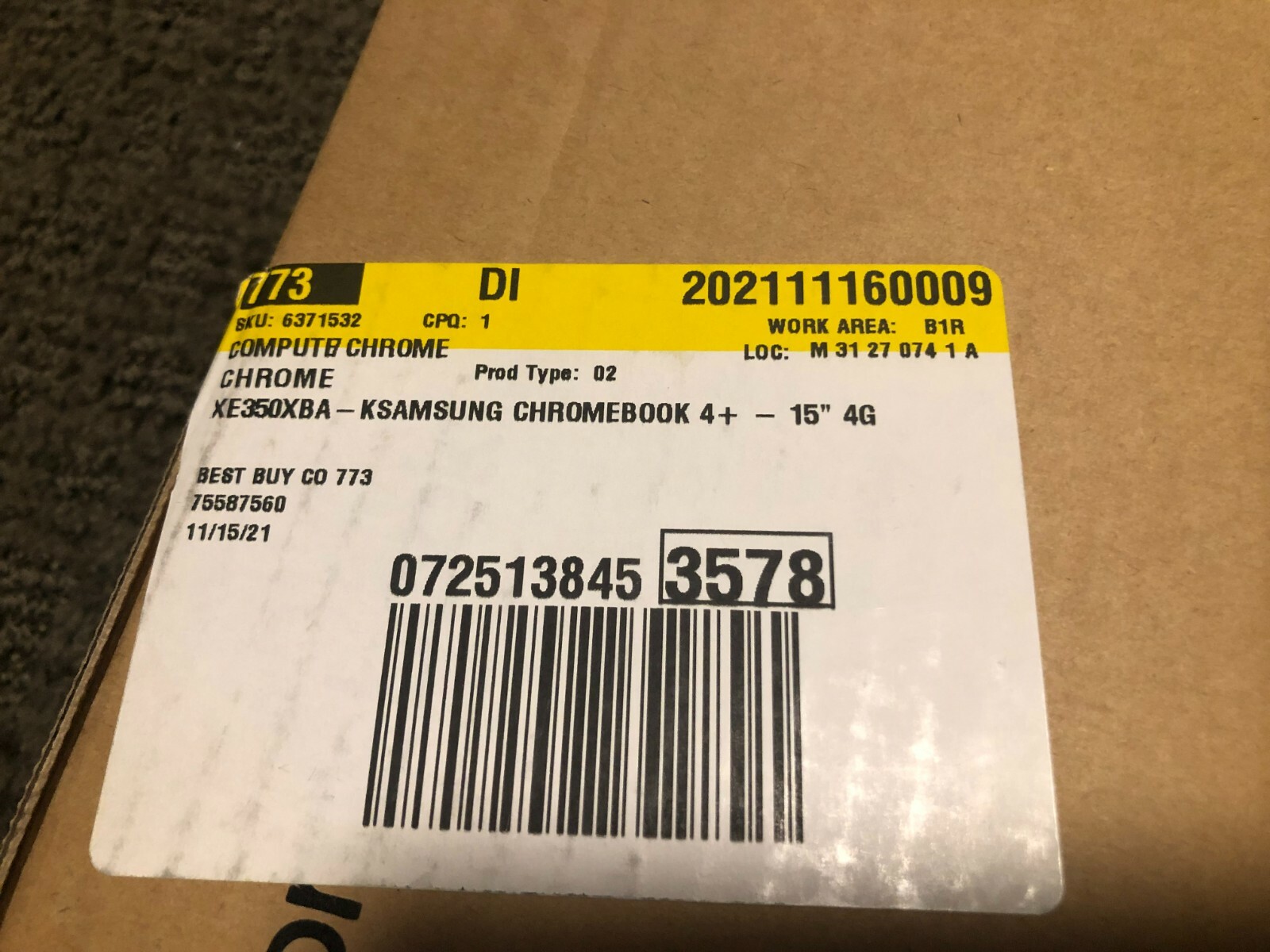 Samsung Chromebook 15.6″ (32GB eMMC, Intel Celeron, 1.1GHz, 4GB RAM) – Platinum