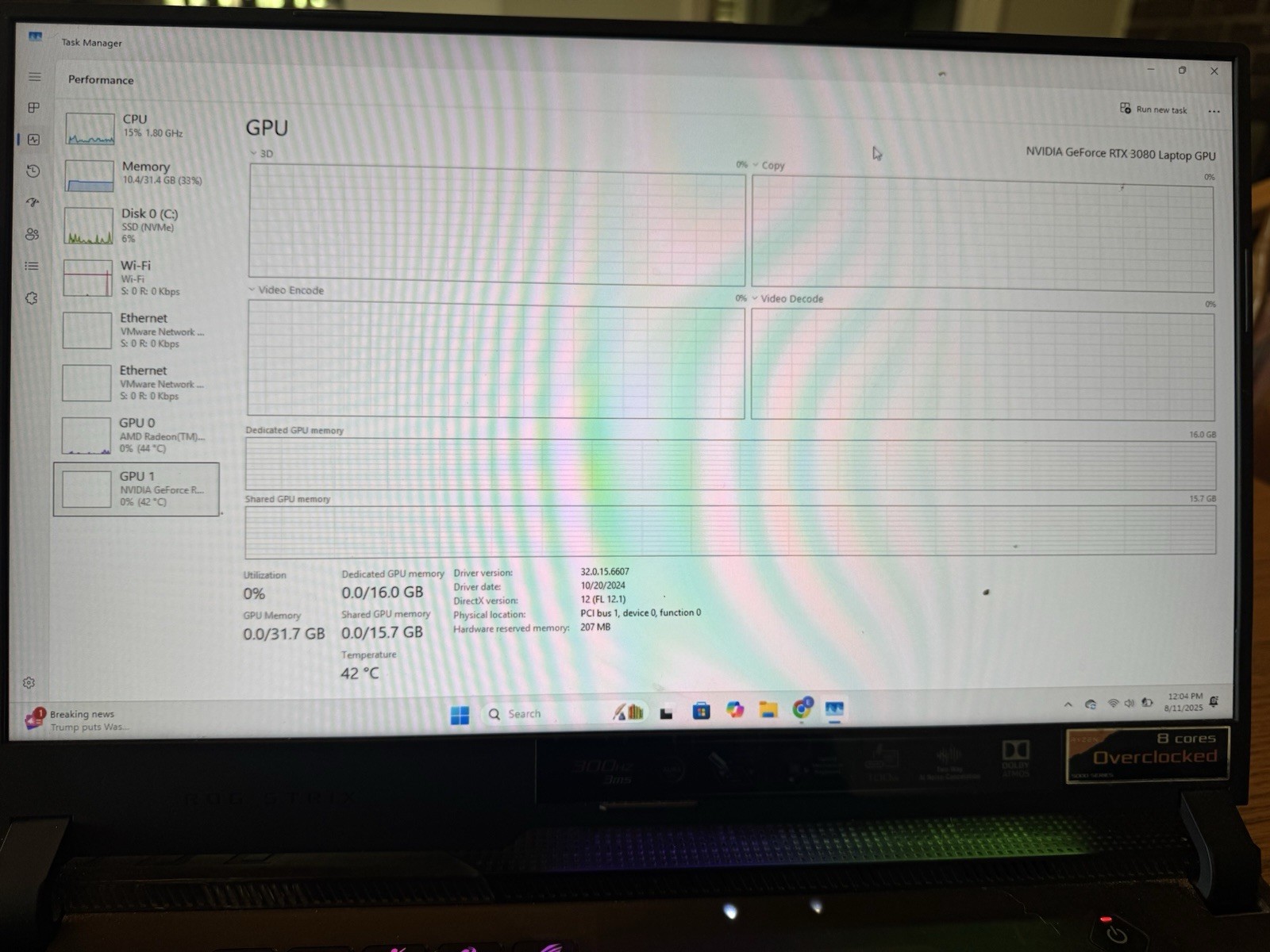 ASUS ROG Strix Scar 15 Gaming Laptop RTX 3080 5900HX 1TB 32GB RAM Win 11