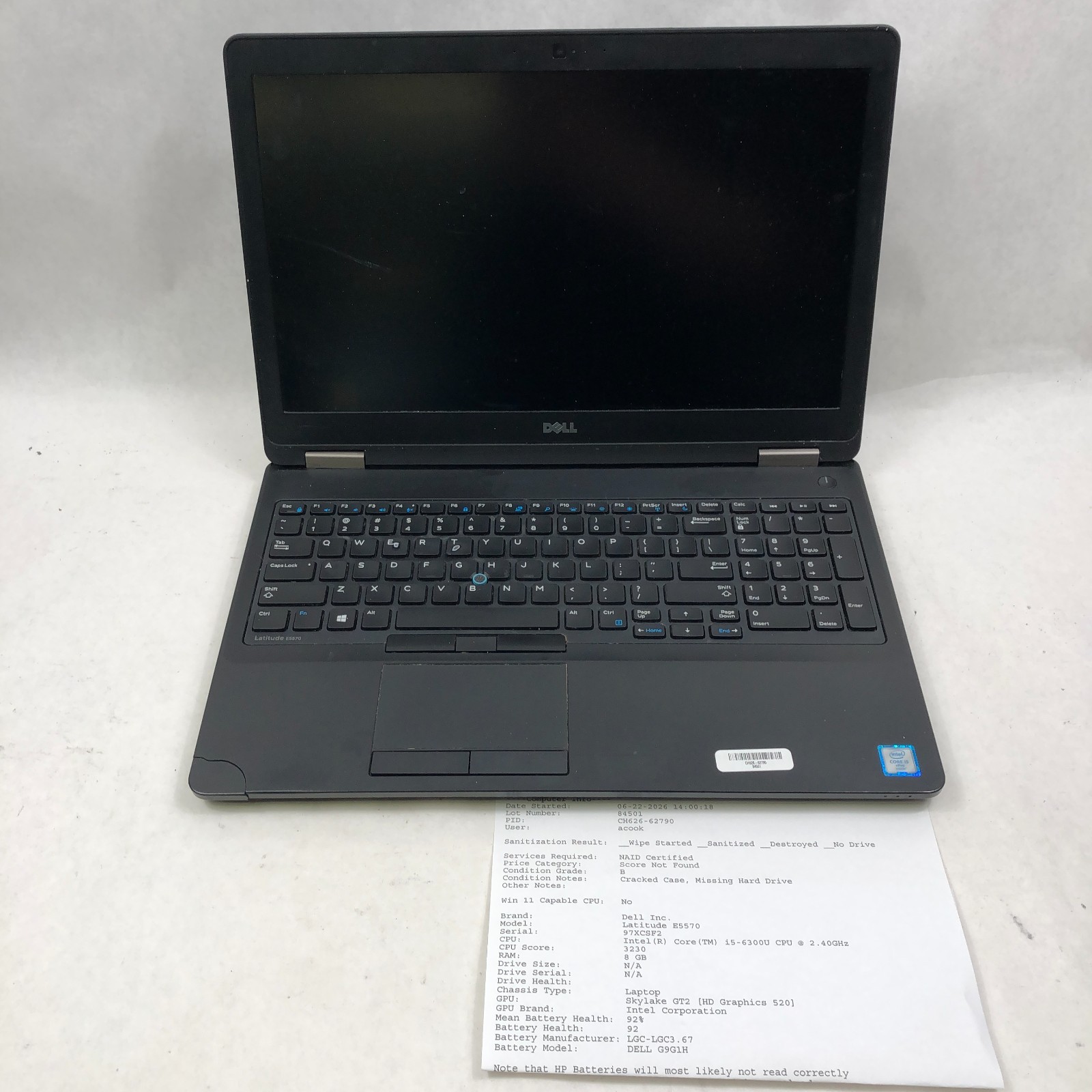 Lot of 8 Dell Latitude Laptops Mixed Models i5/i7 6th-7th 5480/7480/E5570/E5470