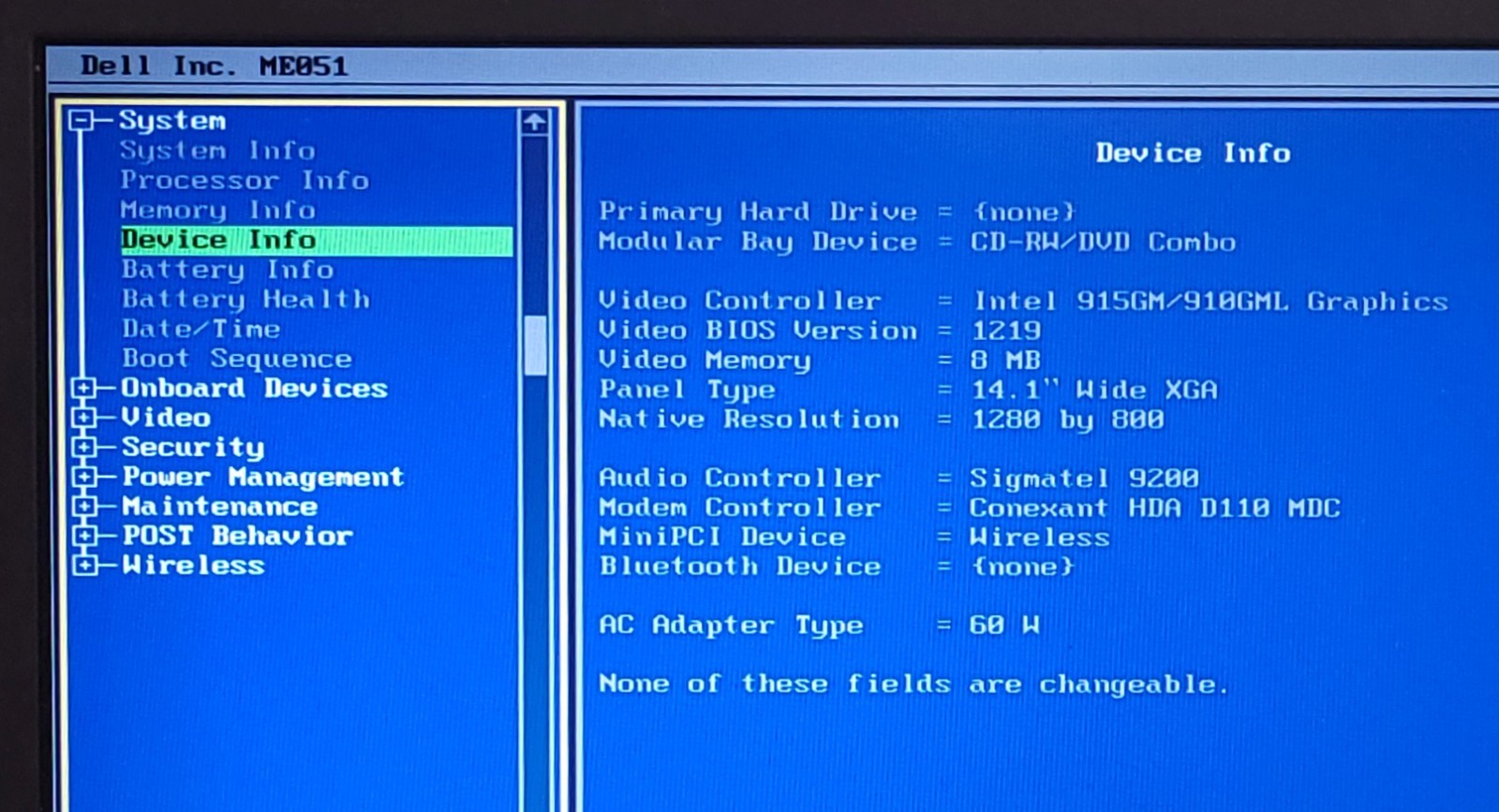 Dell Inspiron B130 w/ OEM Charger — Intel Celeron M 1.60GHz — NO OS/HDD/BATTERY
