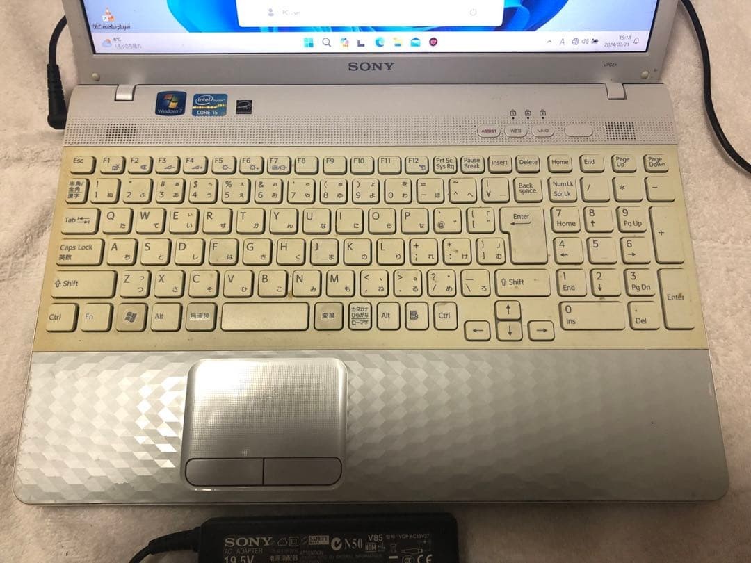 SONY VAIO VPCEH38FJ/W Core i5 2450M 15.5in 6GB 500GB Used m56