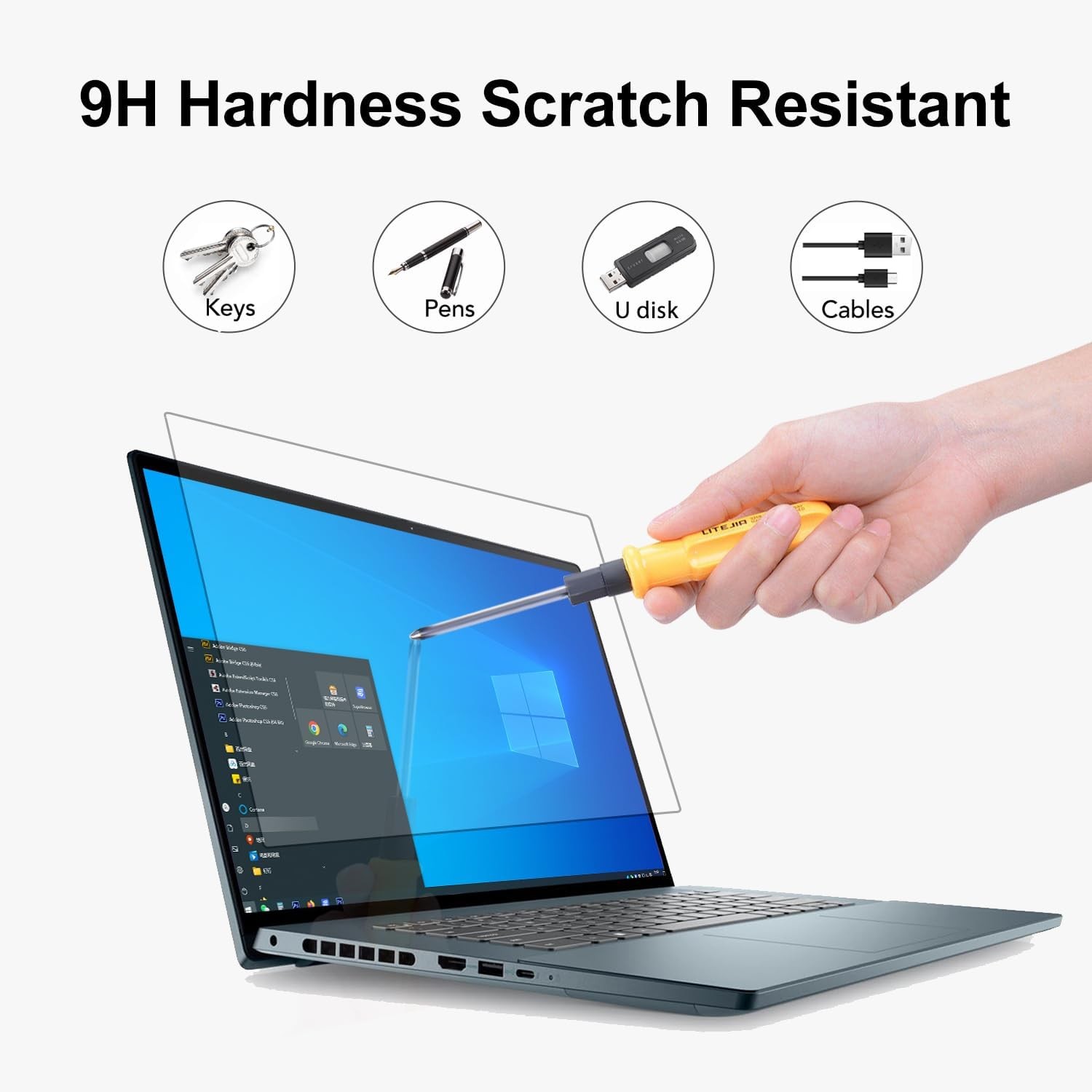 16″ Tempered Glass Laptop Screen Protector for Dell/HP/Acer/ASUS/Samsung/Laptops
