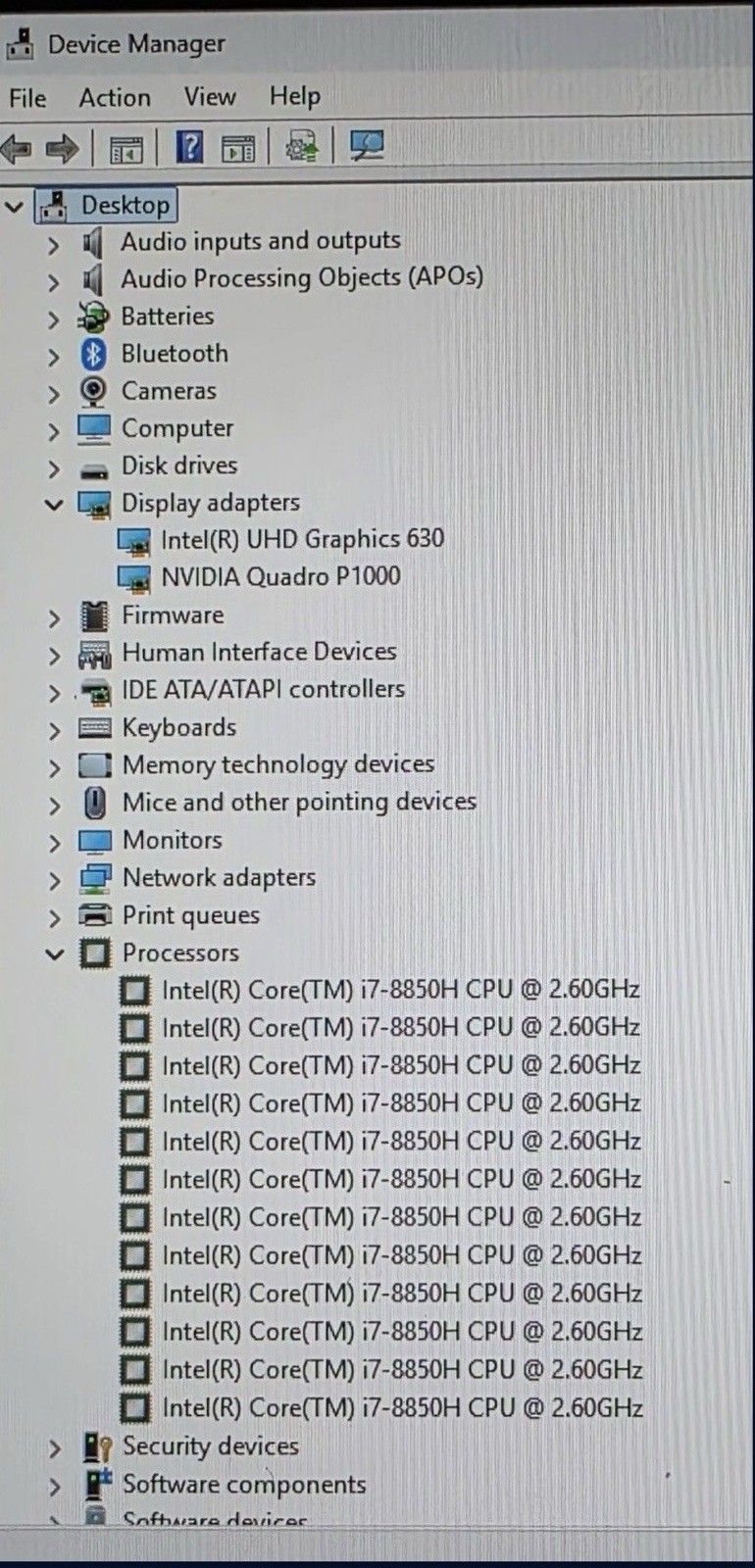 Dell Precision 5530 Laptop i7-8850H 32GB RAM Quadro P1000 SSD Win 11 Pro