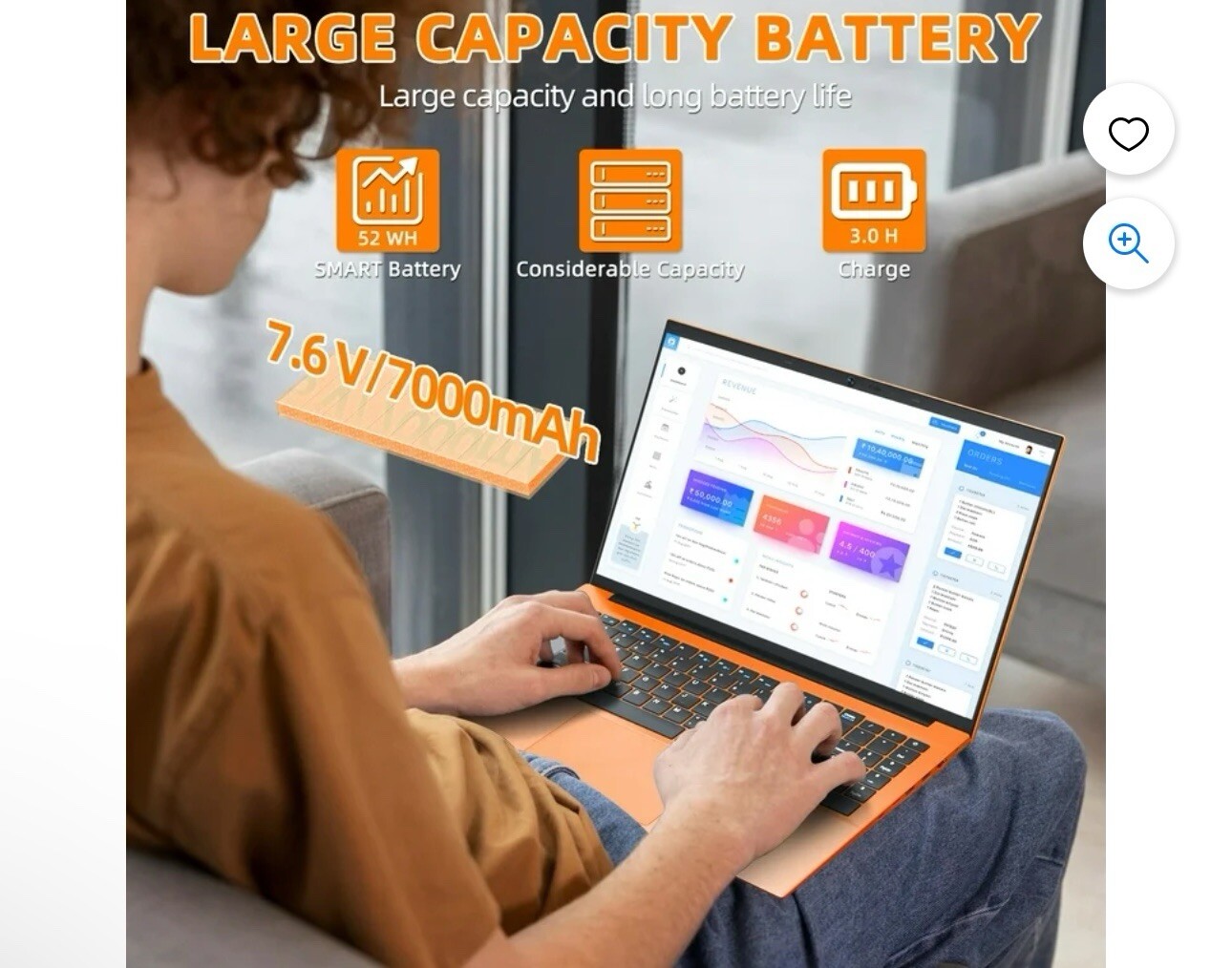 Naclud 15.6” Windows 11 Laptop 4GB DDR4 128GB ROM Computer, 4 Core Celeron N5095