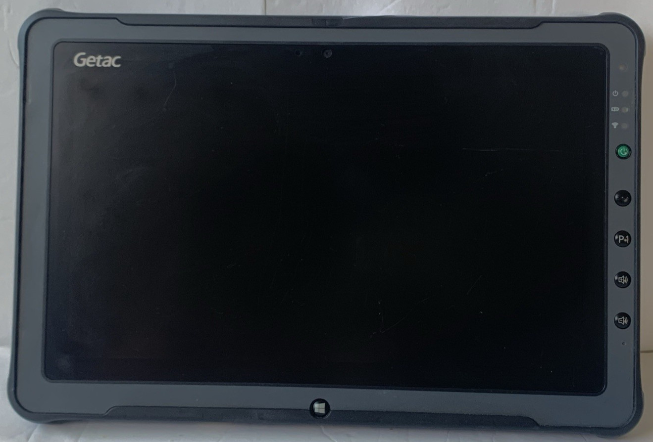 GETAC F110 G5 Tablet 11.6″ i7-8565U 1.80GHZ 16GB RAM 256GB GPS LTE Win 11 Strap
