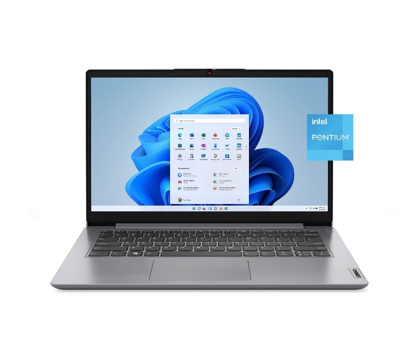 Lenovo Ideapad 1i, 14.0″ Laptop, Intel Pentium N5030, 4GB RAM, 128GB