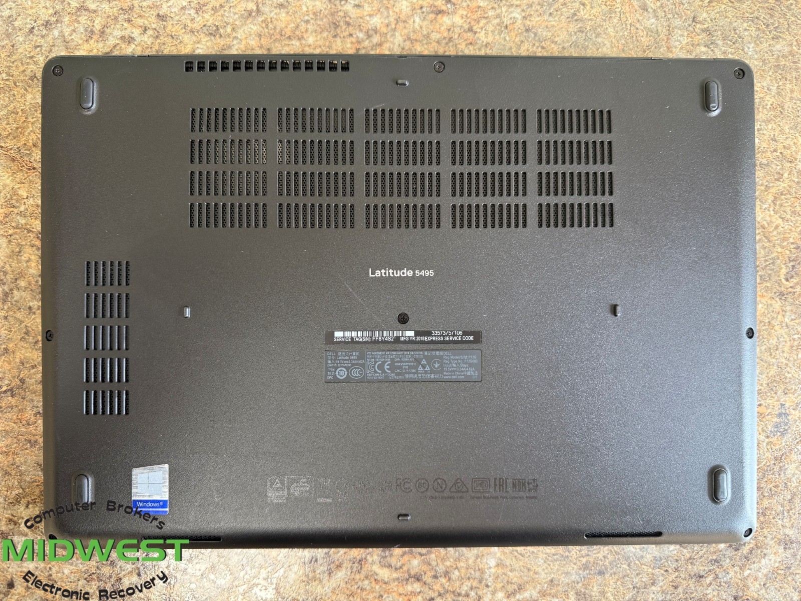(x6) Dell Latitude 5495 AMD Ryzen 5 Pro 2500U Laptops (Parts – See Desc.)
