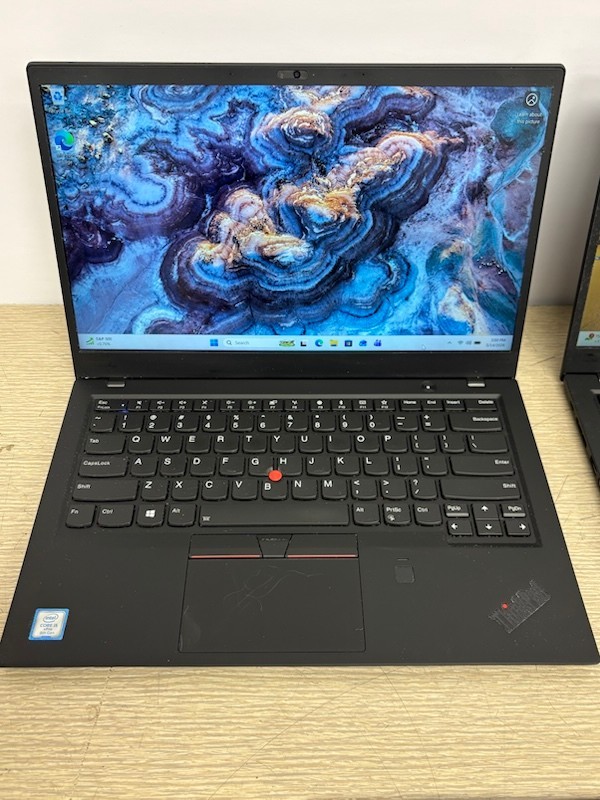 3x Lenovo ThinkPad X1 Carbon Gen 6 i5-8350U 1.70GHz 8GB 256GB W11P Laptop (Lot)