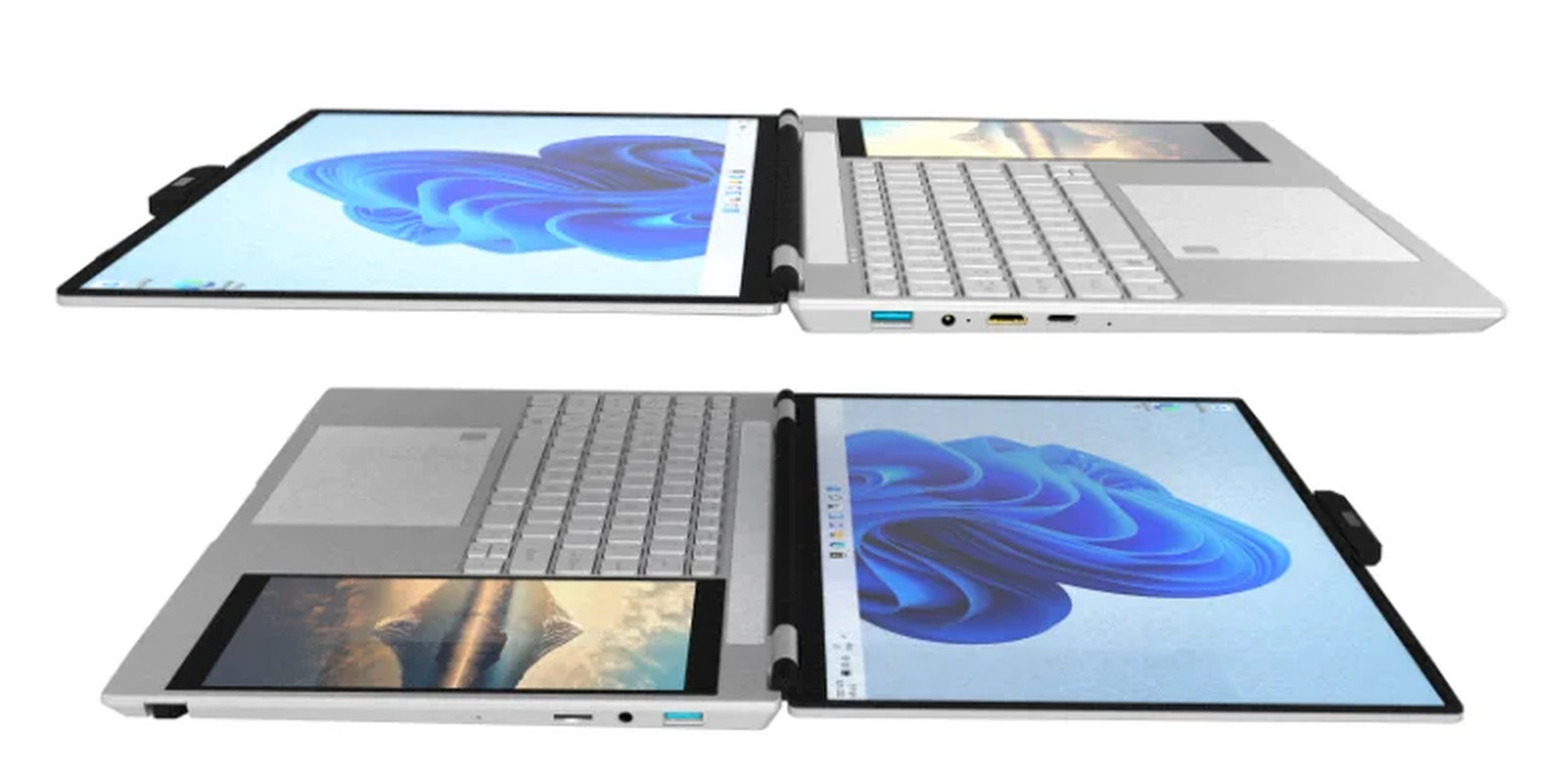Dual Screen Gaming Laptop Touchable Ultra Slim Laptops New Notebook 16Gb 32Gb Ra