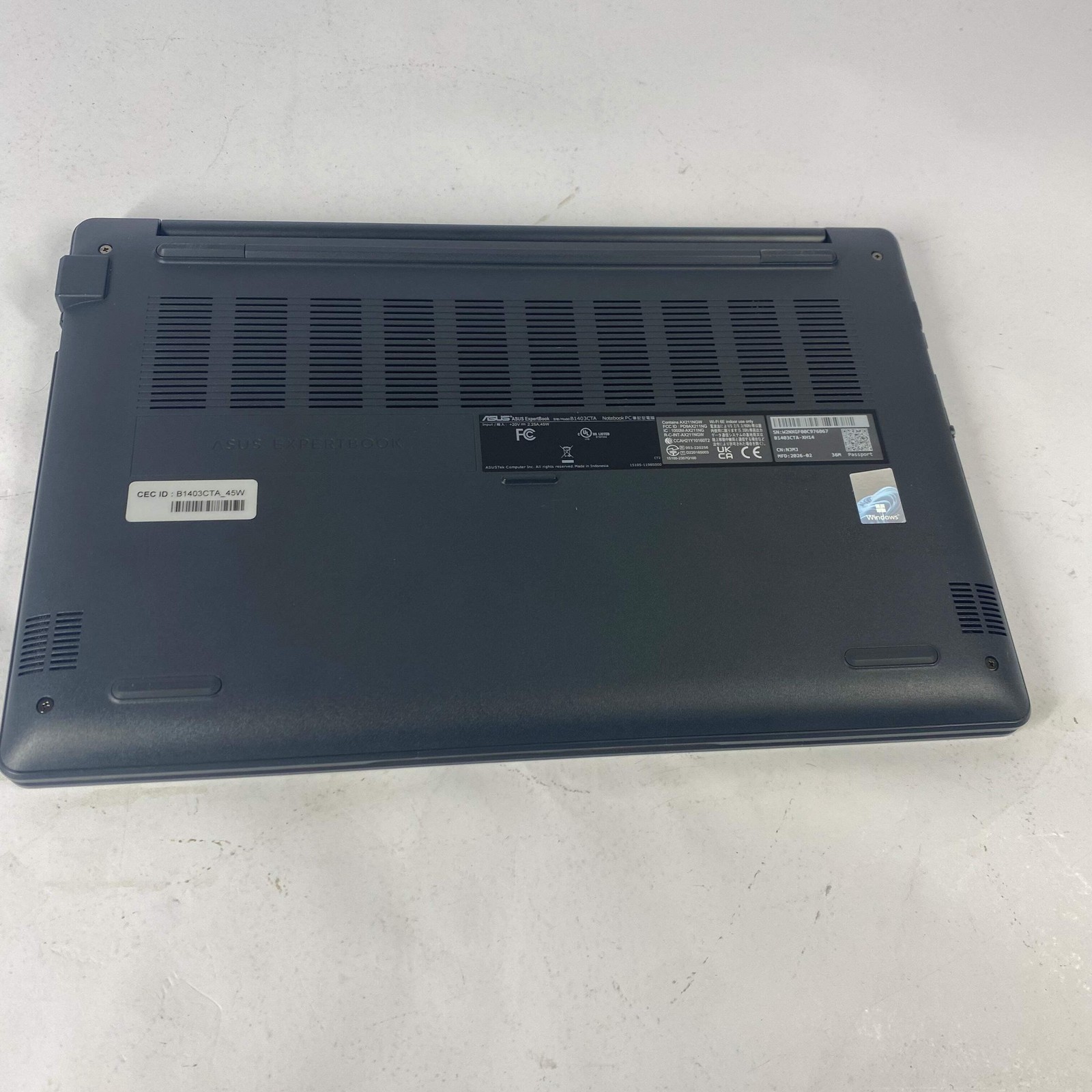 Asus ExpertBook B1 B1403CTA 14″ n150 0.8GHz 4GB RAM 128GB SSD