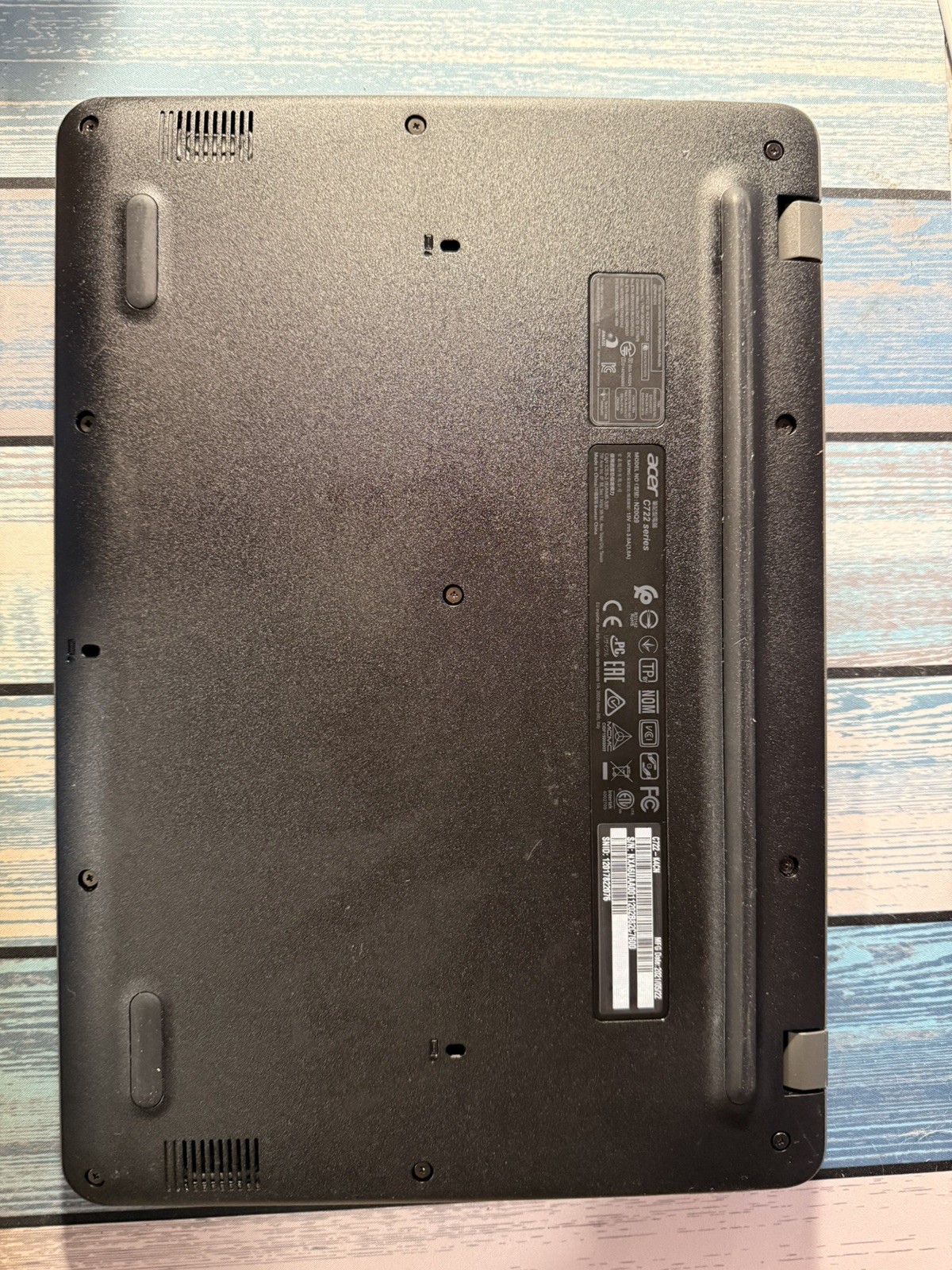acer chromebook C722-K4CN 11.6″ intel Celeron 4gb RAM 16GB SSD