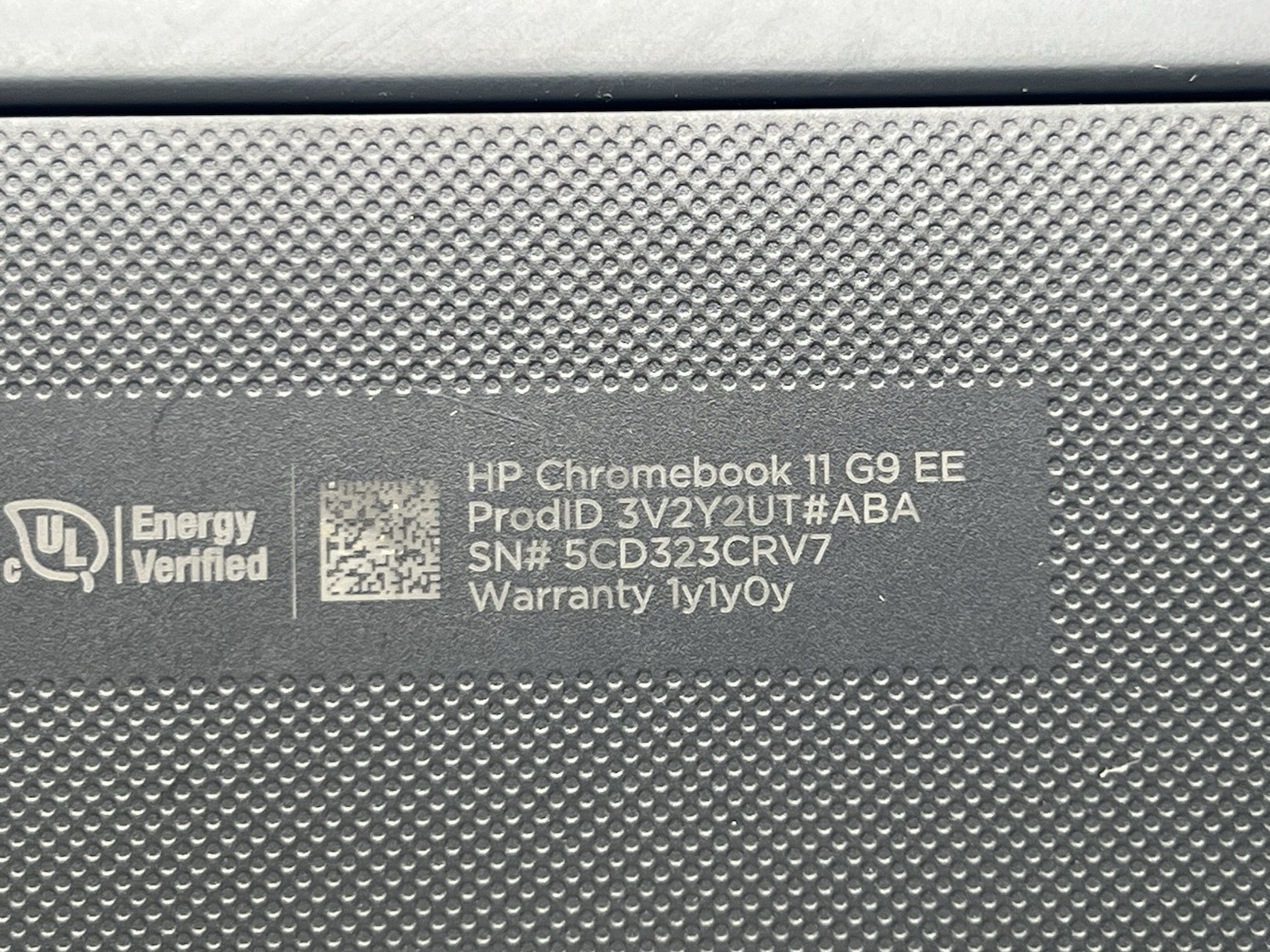 HP Chromebook 11 G9 EE, Celeron N4500, 4GB RAM, 32GB eMMC-No Charger