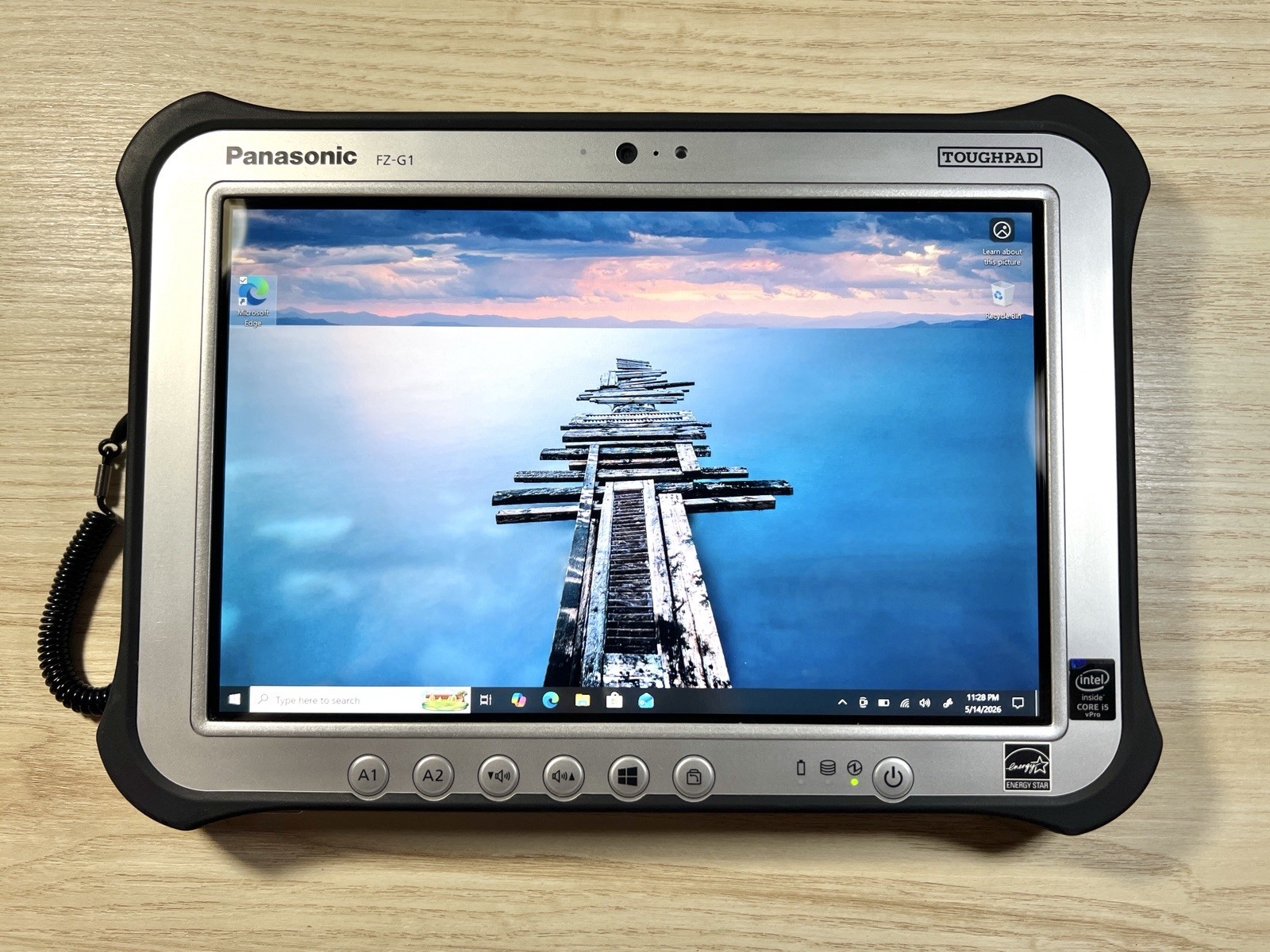 NICE PANASONIC TOUGHPAD FZ-G1 MK3 10.1″ Intel i5 *NO SSD* 8GB RAM GPS LTE STYLUS