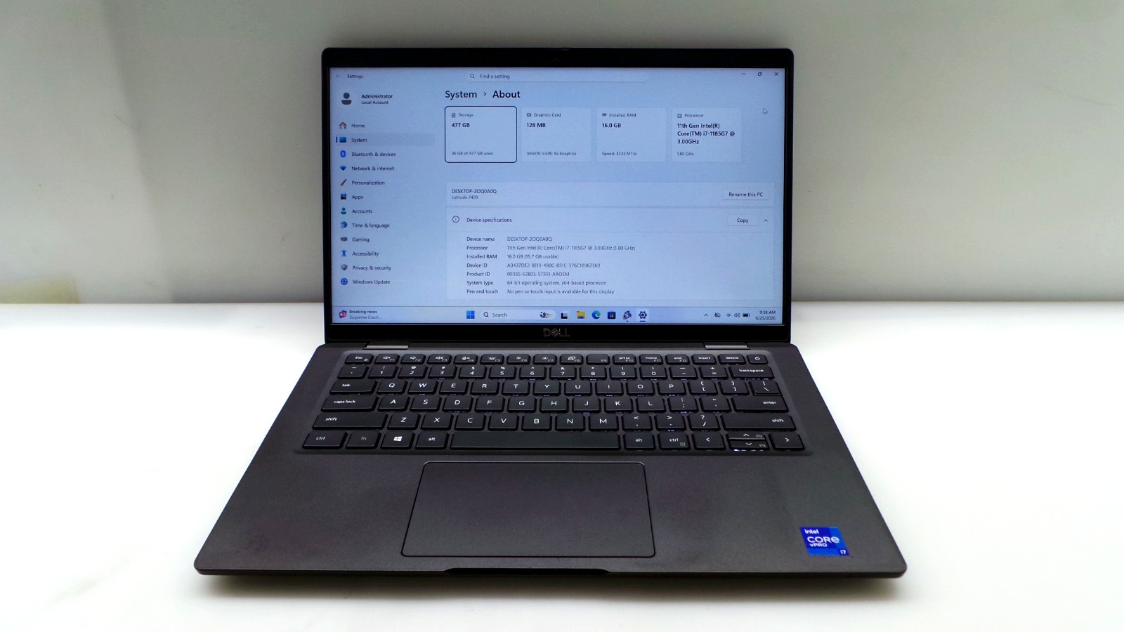 Dell Latitude 7420 | 14″ | i7-1185G7 3.00GHz | 16GB RAM 512GB NVMe | WIN 11 PRO