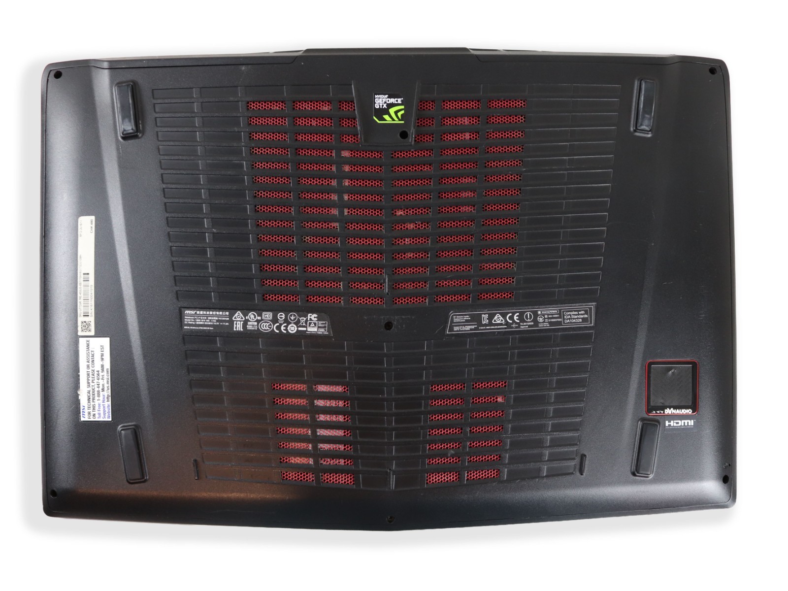 MSI 17.3 GT72VR Intel i7-6700HQ 32GB DDR4 512GB SSD + 1TB NVIDIA GTX 1070 8GB