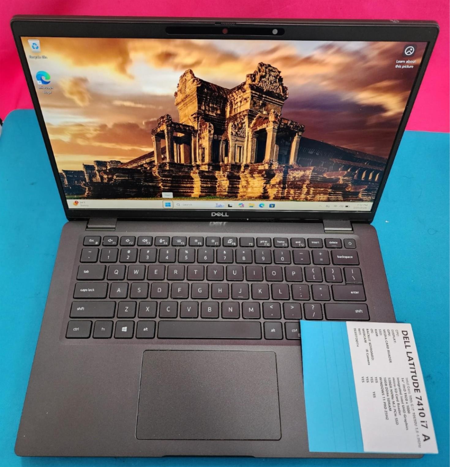Dell Latitude 7410 14″ FHD i7-10610U CPU 16GB 128GB SSD Thunderbolt 3 Win11Pro