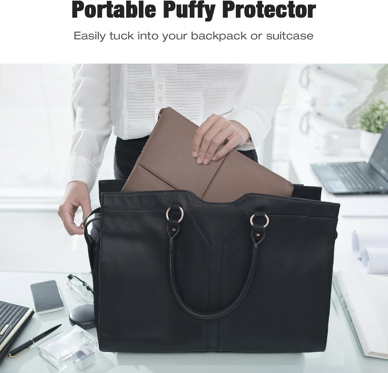 13.3-14 Inch PU Leather Laptop Sleeve Fit with New Mac Neo 13″, Mac Air 13” M5