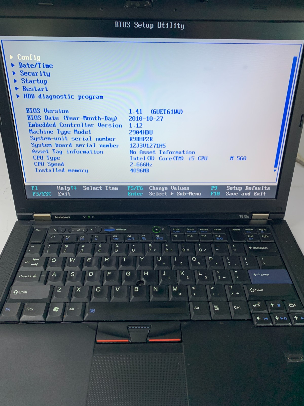 Lenovo ThinkPad T410S – i5 M560 – 4GB DDR3 – 128GB SSD – GT218M – NO AC