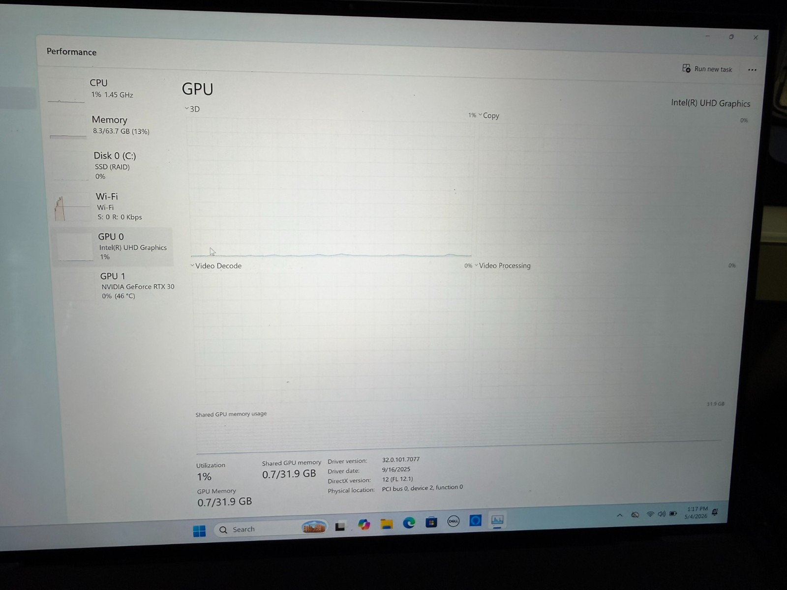 Dell XPS 17 9710 laptop, i9-11900, 64 GB RAM,RTX 3060 GPU, 1TB HD,4K touchscreen