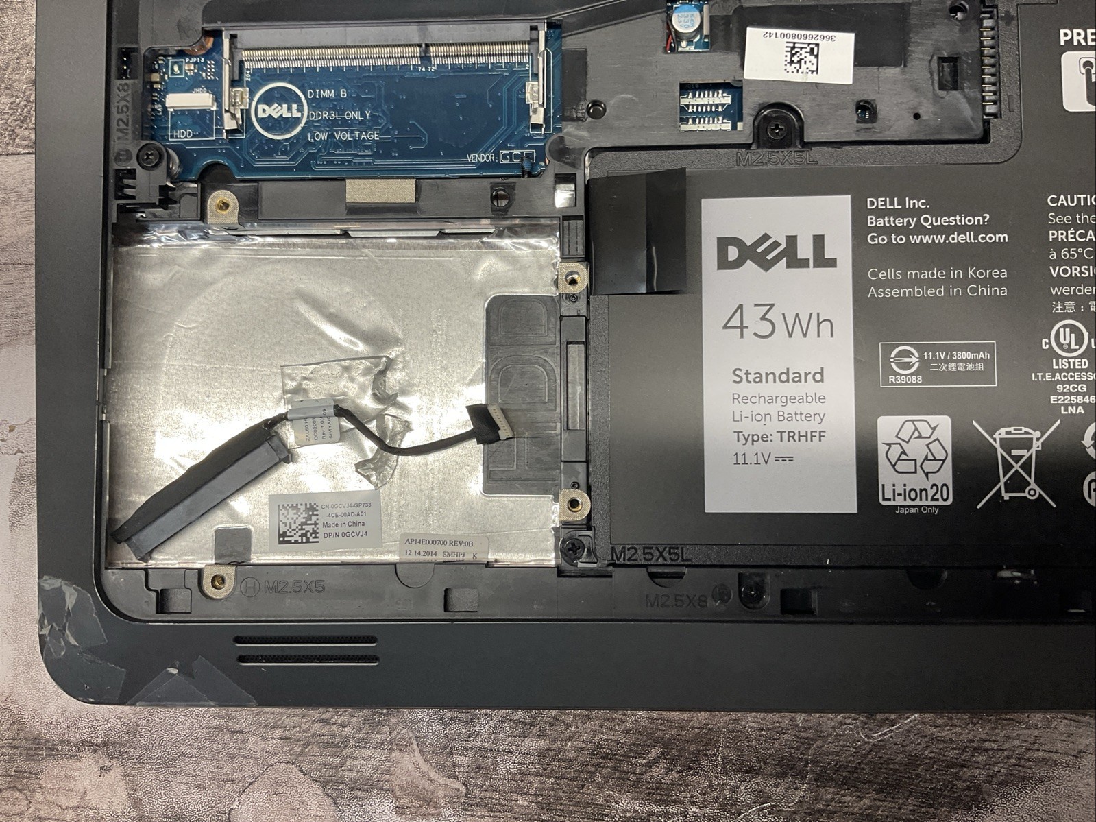 Dell Latitude 3550 / Intel Core i5 4th Gen / Parts Repair / J9