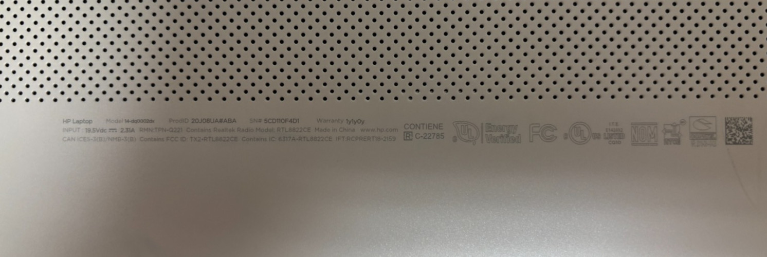 HP 15-dy2093dx 15.6″ Laptop-no power supply