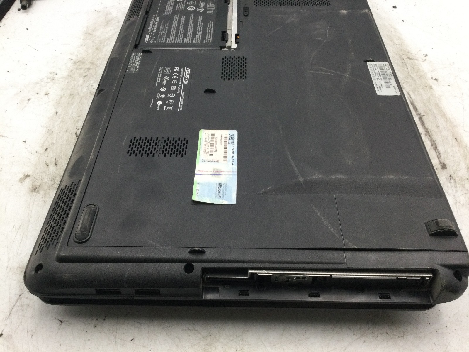ASUS K50IJ – BOOTS TO BIOS – INTEL PENTIUM DUAL CORE – 3GB RAM – READ DESCRIP-BB
