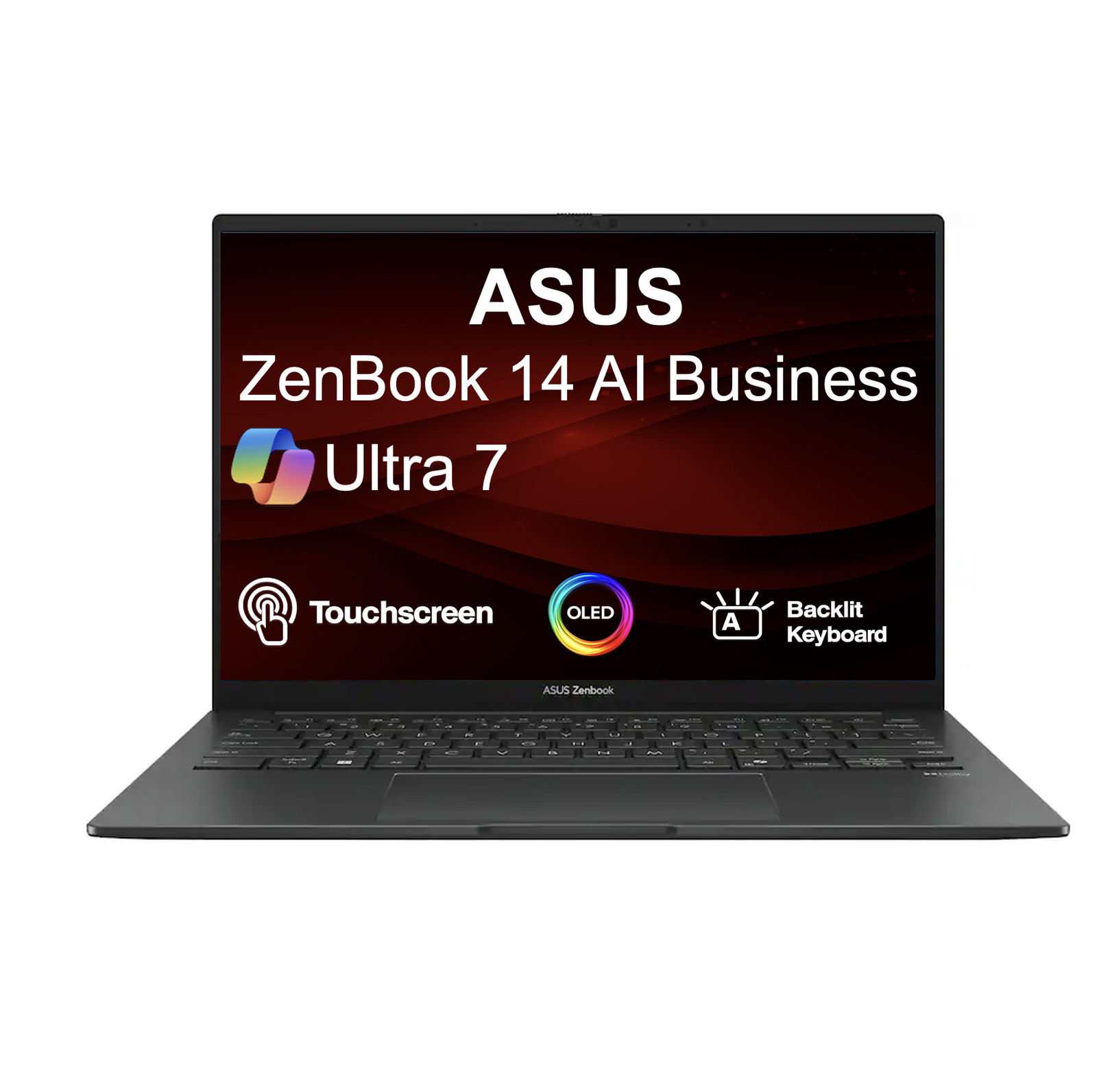 ASUS Zenbook 14″ 1920×1200 Intel Ultra 7-255H 16GB RAM 512GB SSD Windows 11 Pro